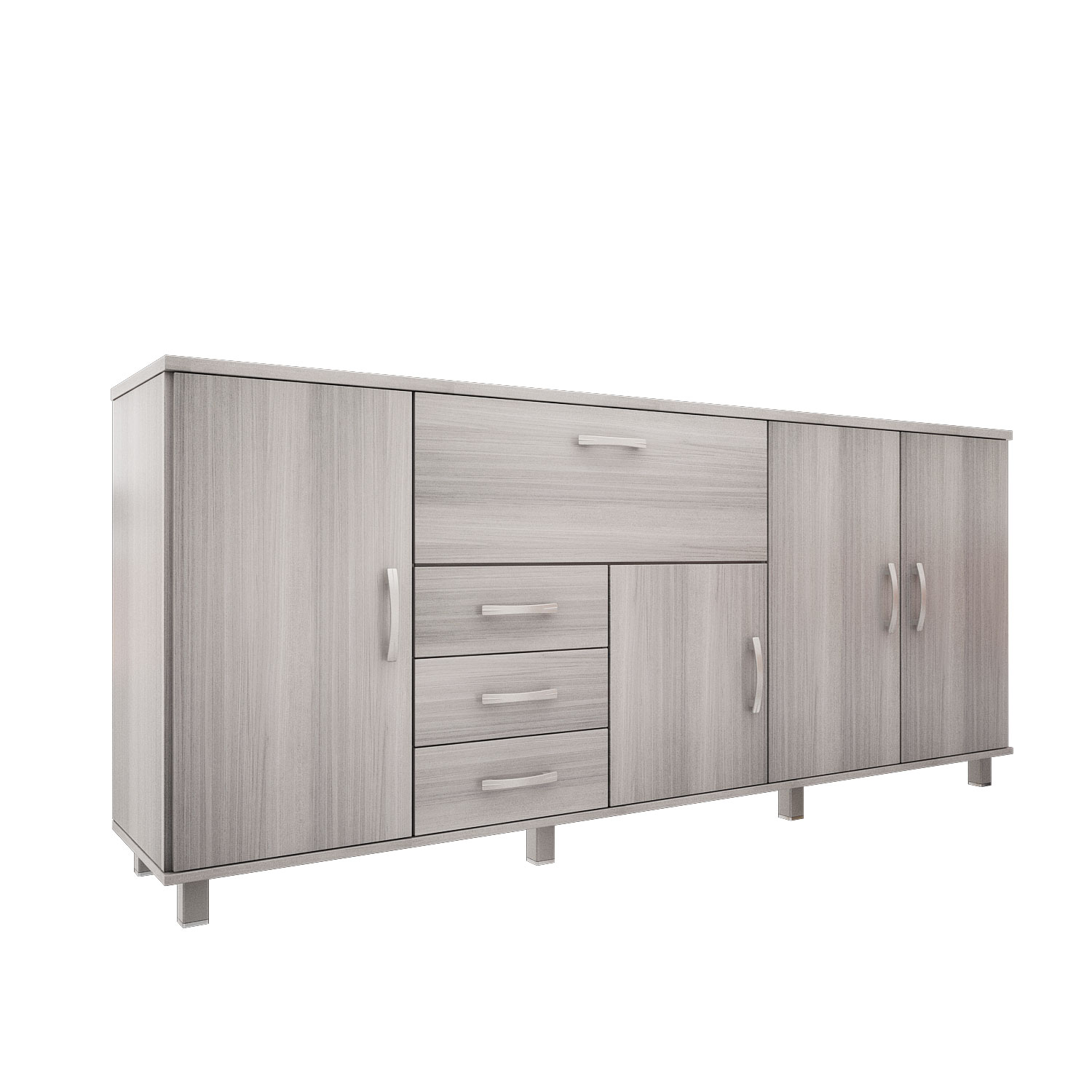 Organizador Muebles Orlandi 4 Estantes 5 Puertas Jacaranda