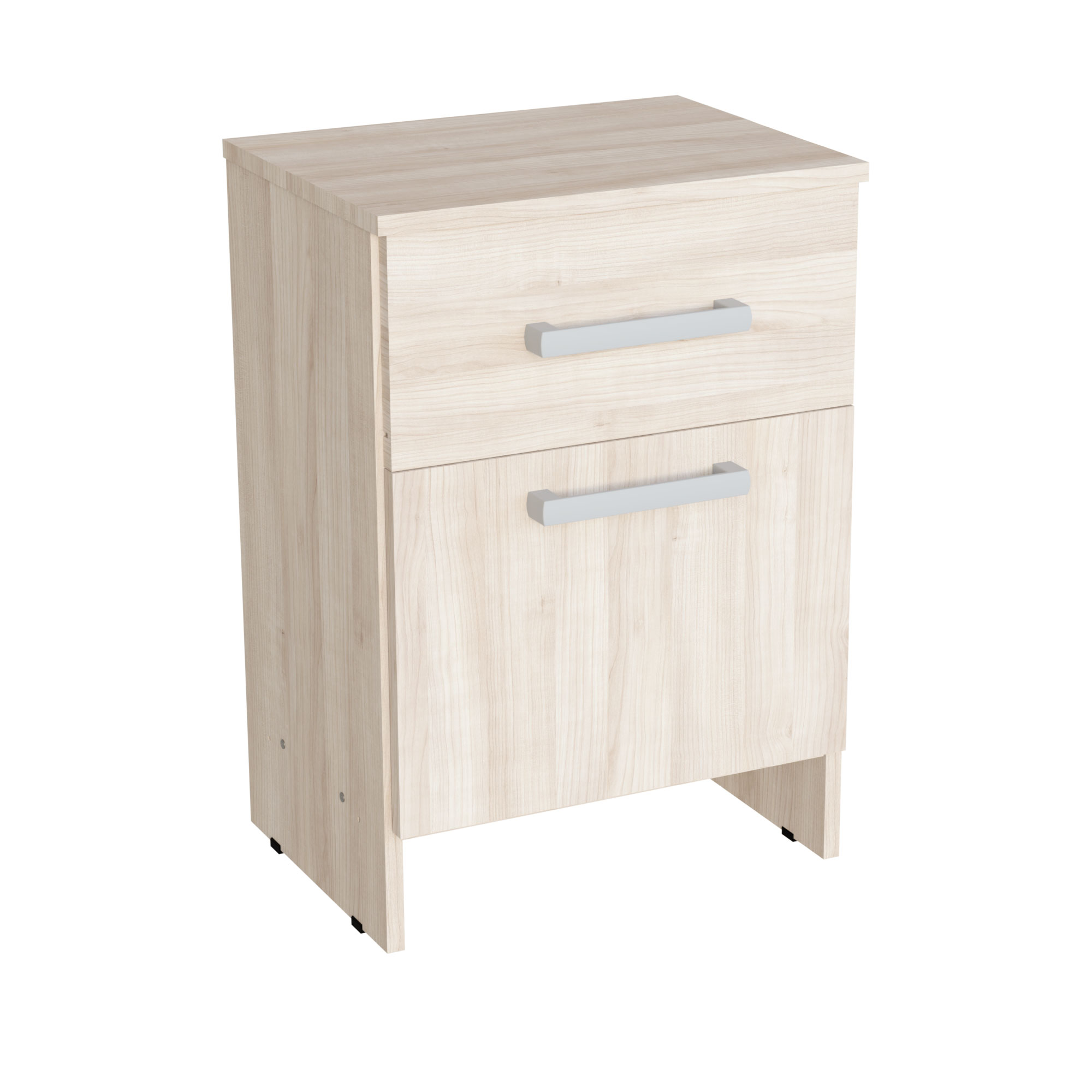 Mesa de Luz Muebles Orlandi 1 Cajón Abedul