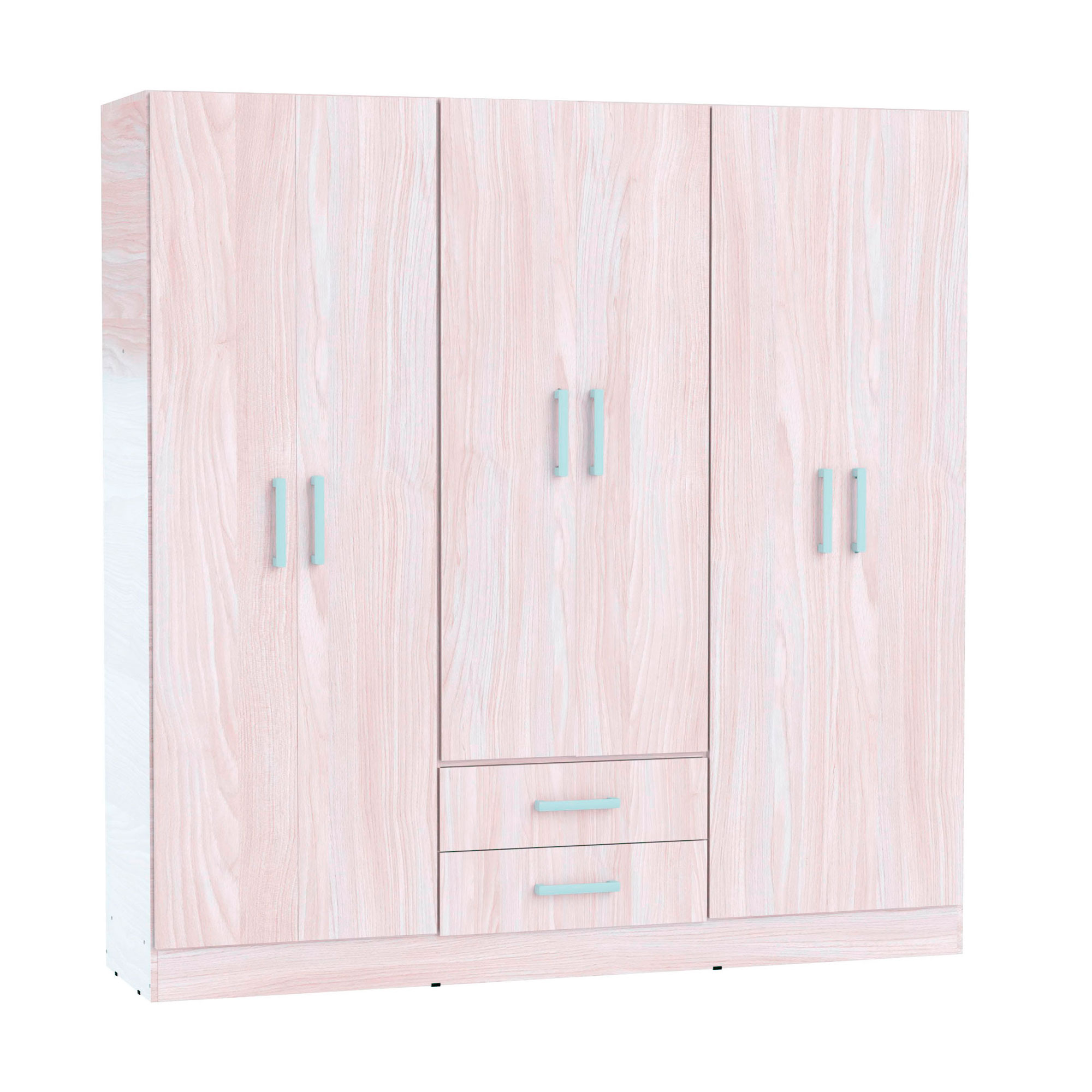 Placard Muebles Orlandi 6 Puertas 2 Cajones Jacaranda 3504