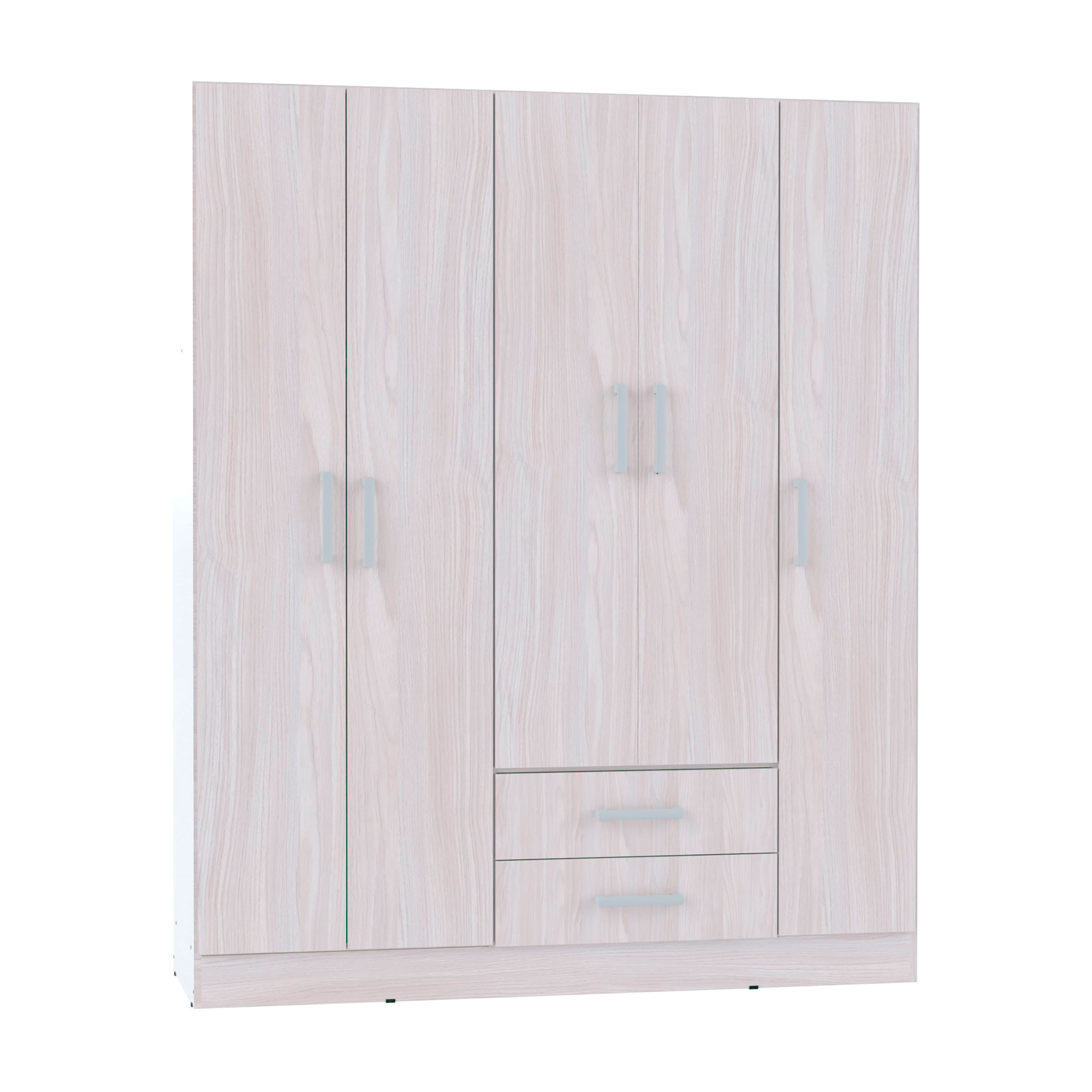 Placard Muebles Orlandi 5 Puertas 2 Cajones Jacaranda 3514