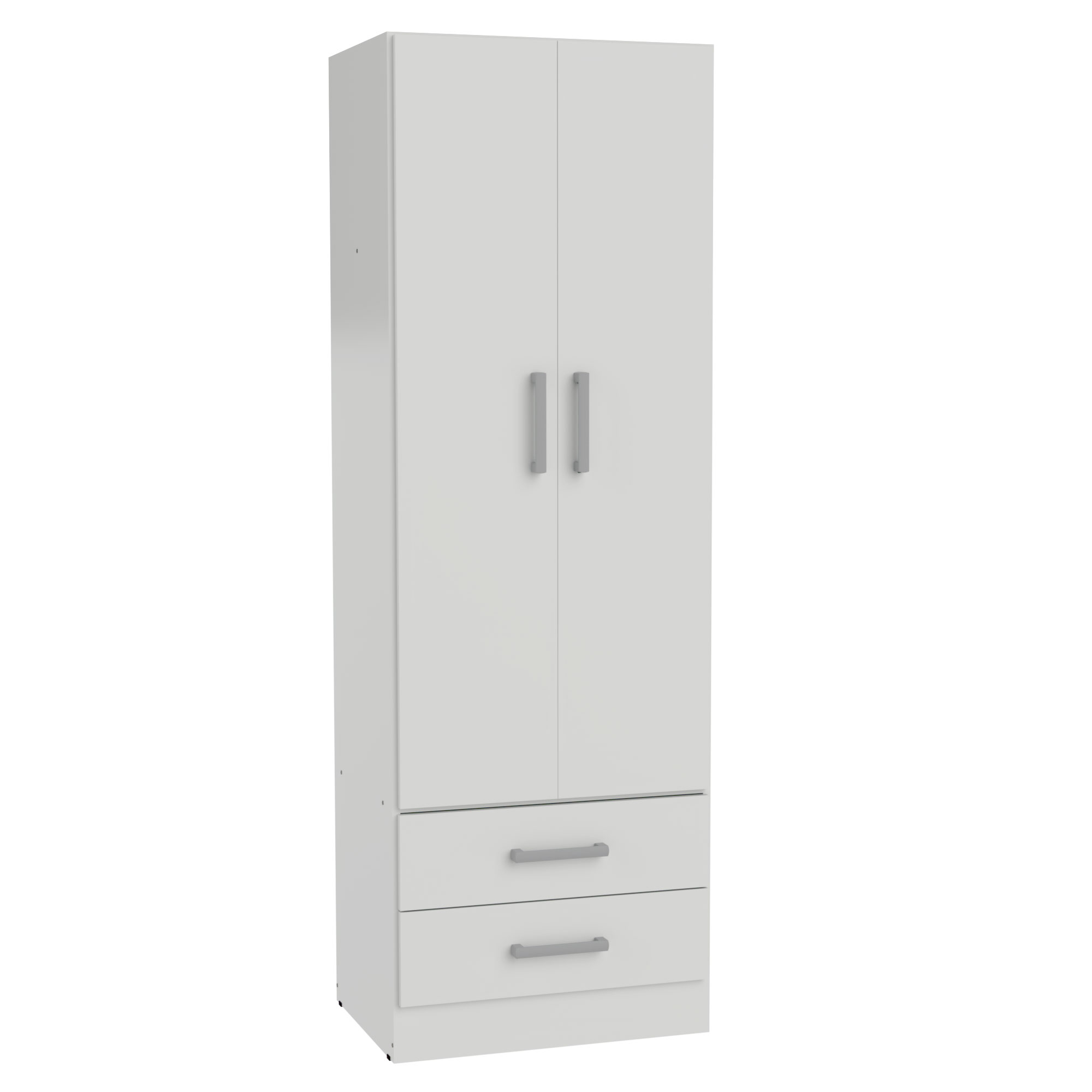 Placard Muebles Orlandi 2 Puertas 2 Cajones Blanco 3542