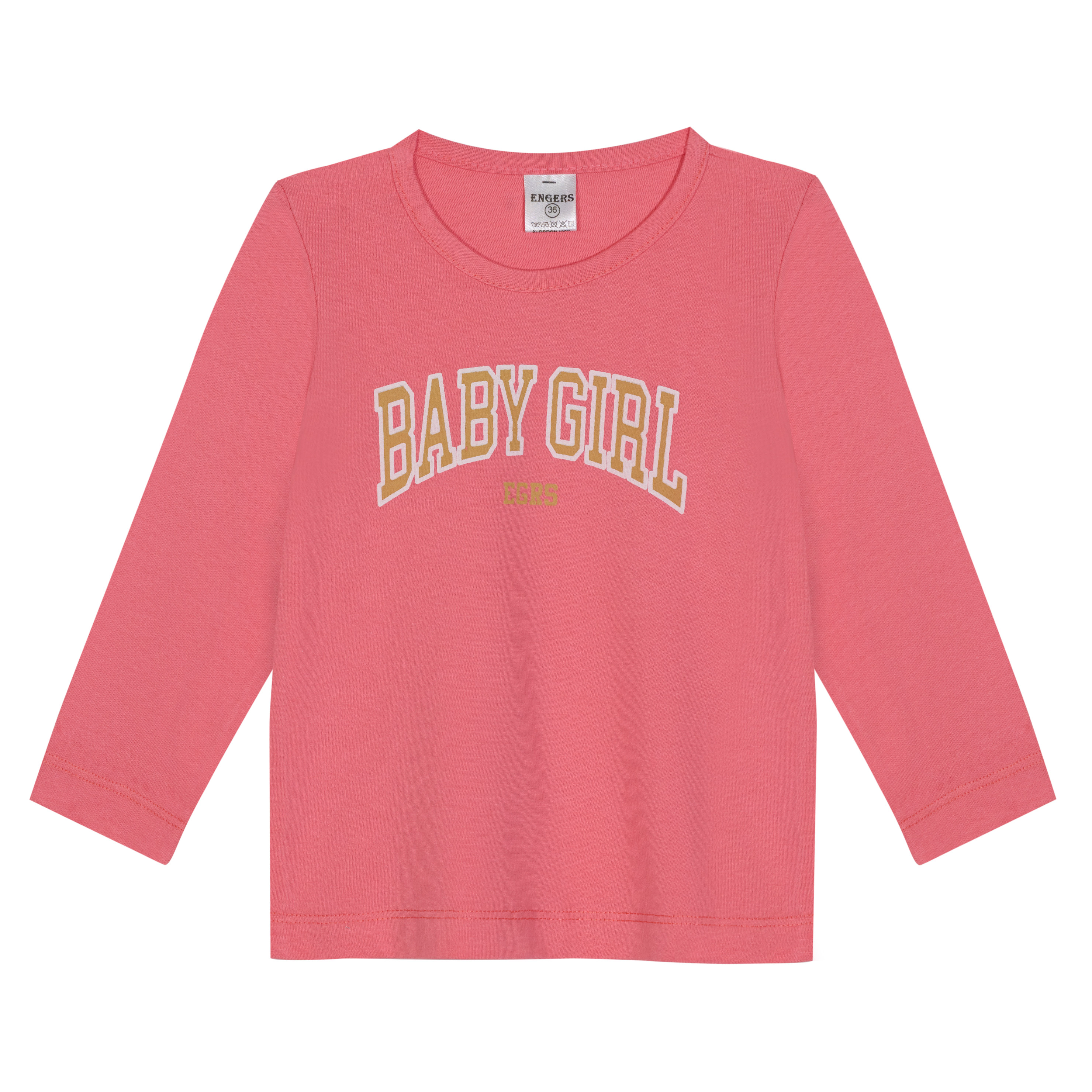 Remera Beba Engers Manga Larga Estampada Talle 12-36