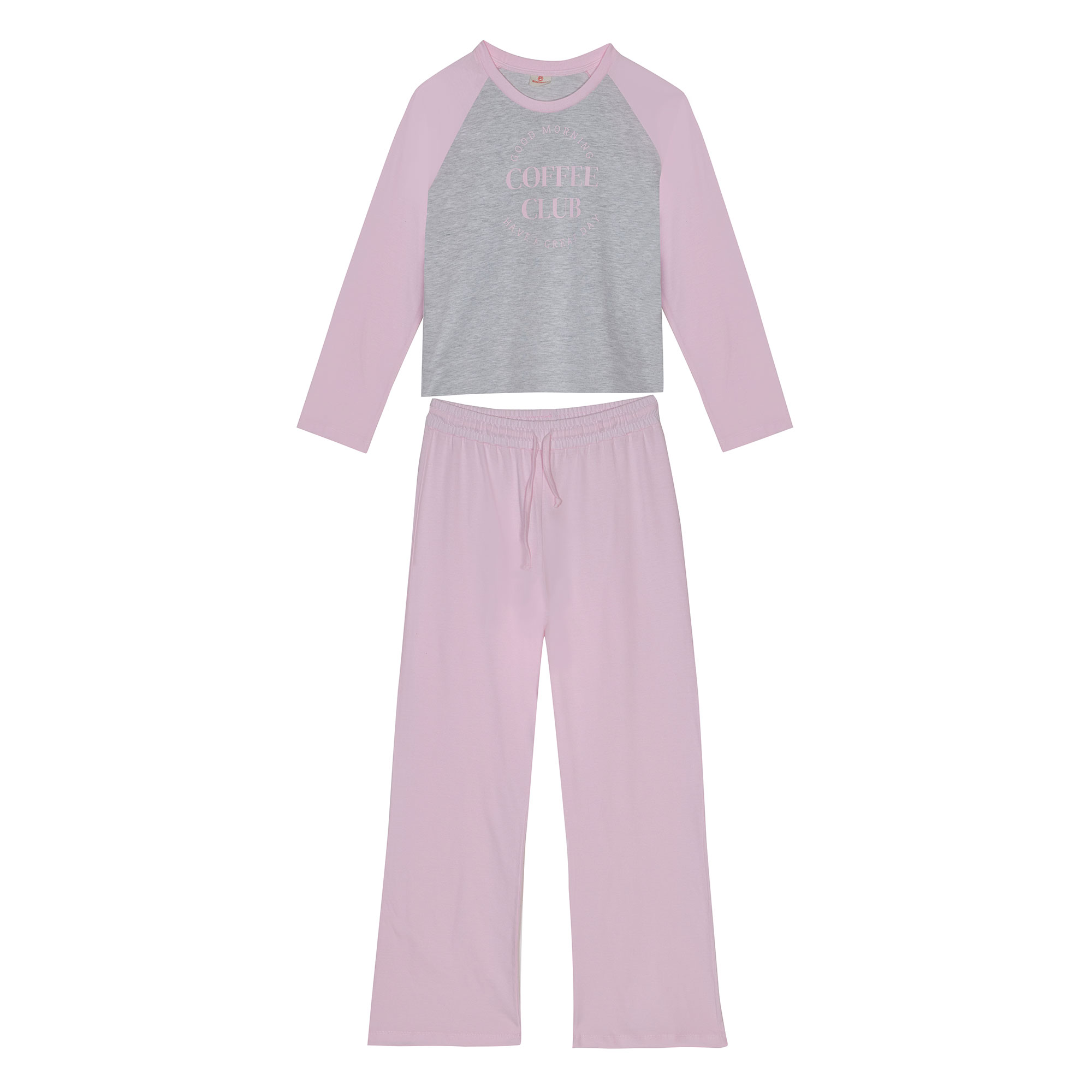 Pijama Teen Elemento Manga Larga Estampado Talle 16-20