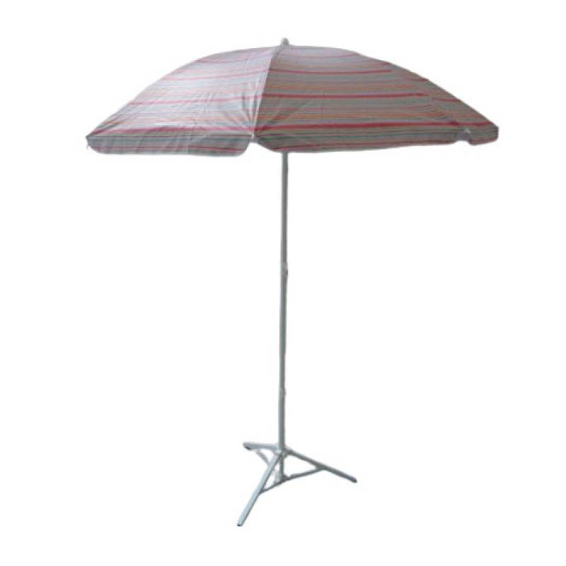 Sombrilla Rayada Naranja 2 Mts
