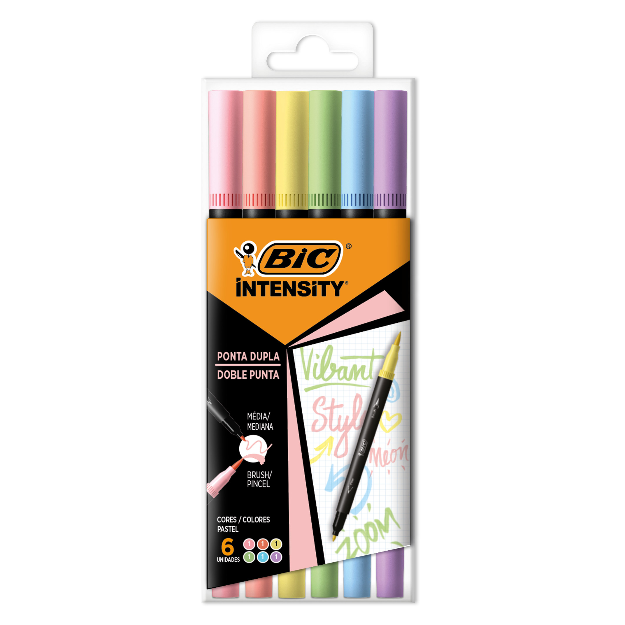 Resaltadores BIC Intensity Dual Tip x 6 Unidades