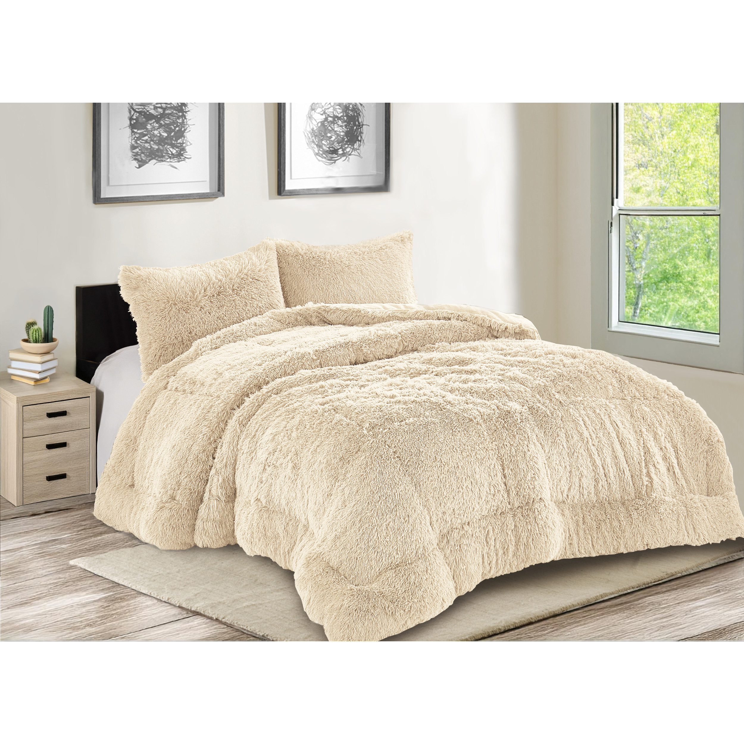 Acolchado Poliéster KVG Natural 230x245