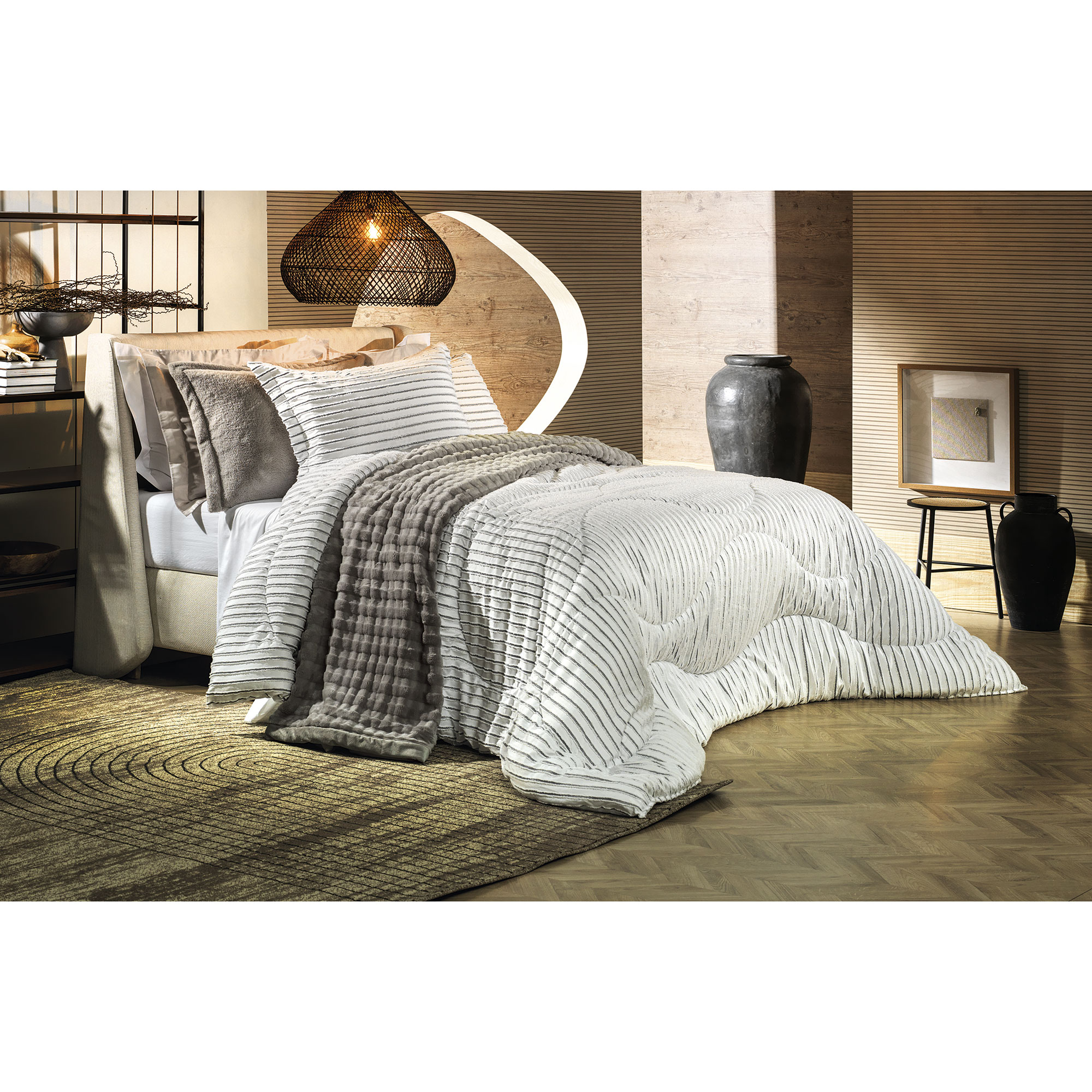 Acolchado Poliéster Blend Sense Blanco 260x235