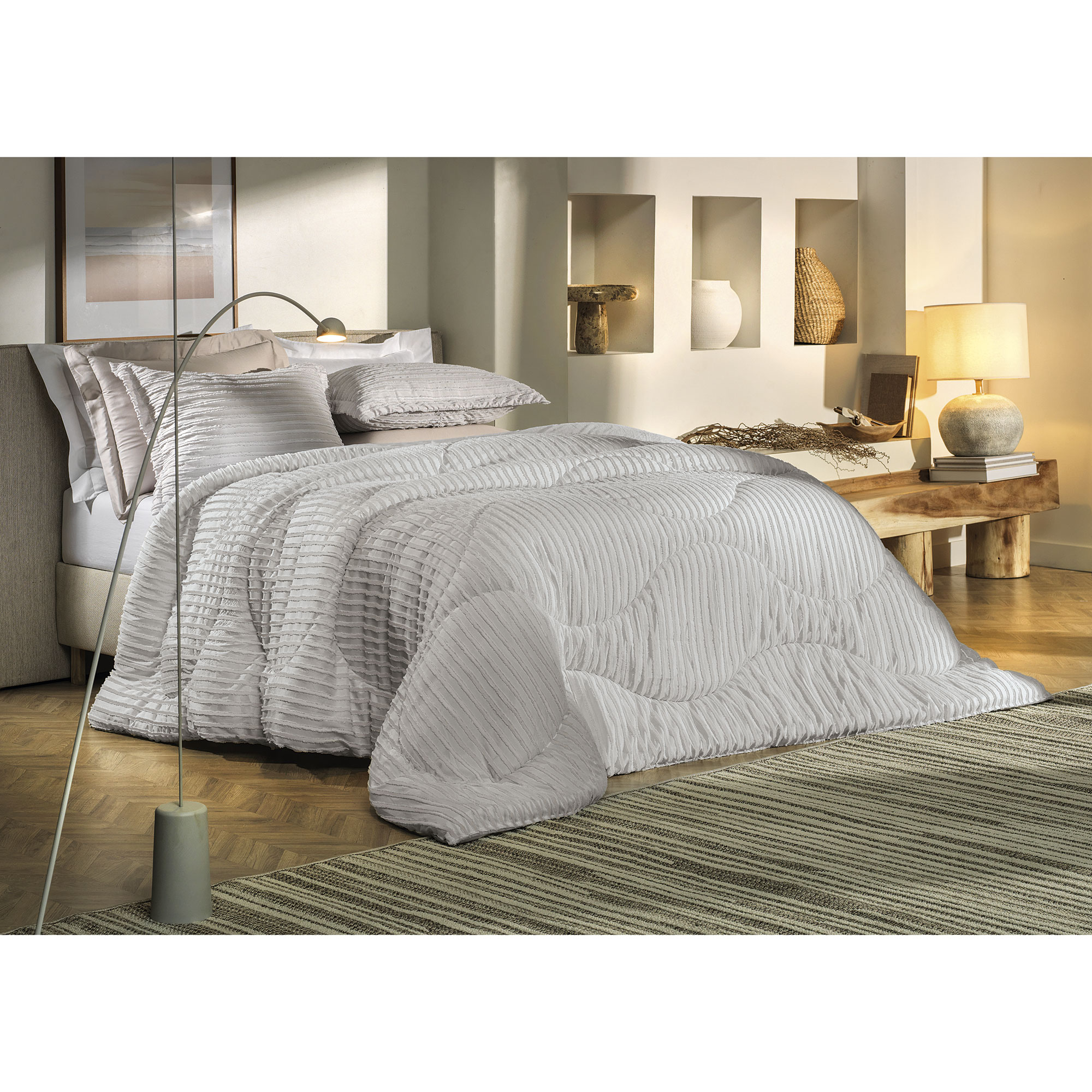 Acolchado Poliéster Blend Sense Blanco 220x235