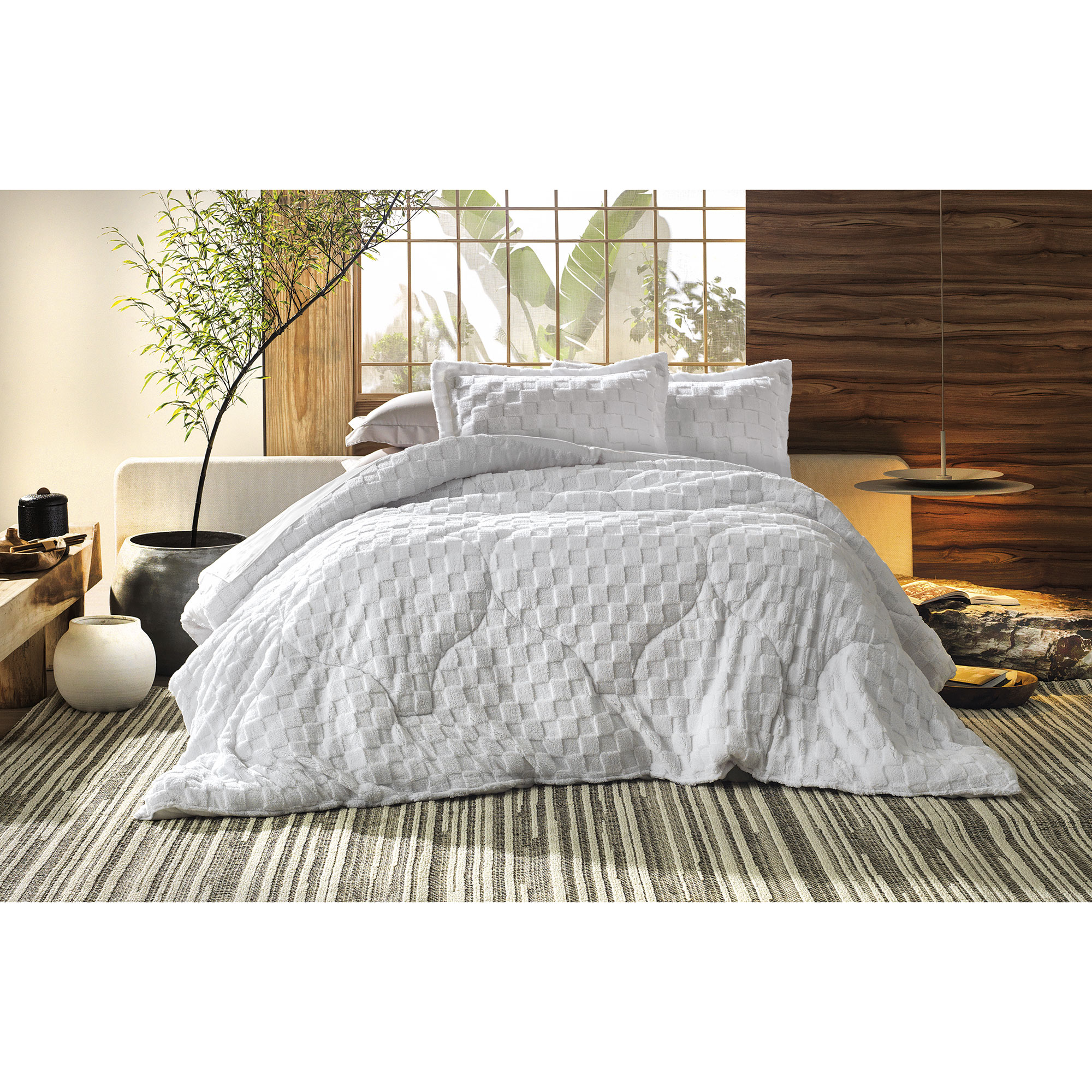 Acolchado Poliéster Blend Sense Blanco 280x260