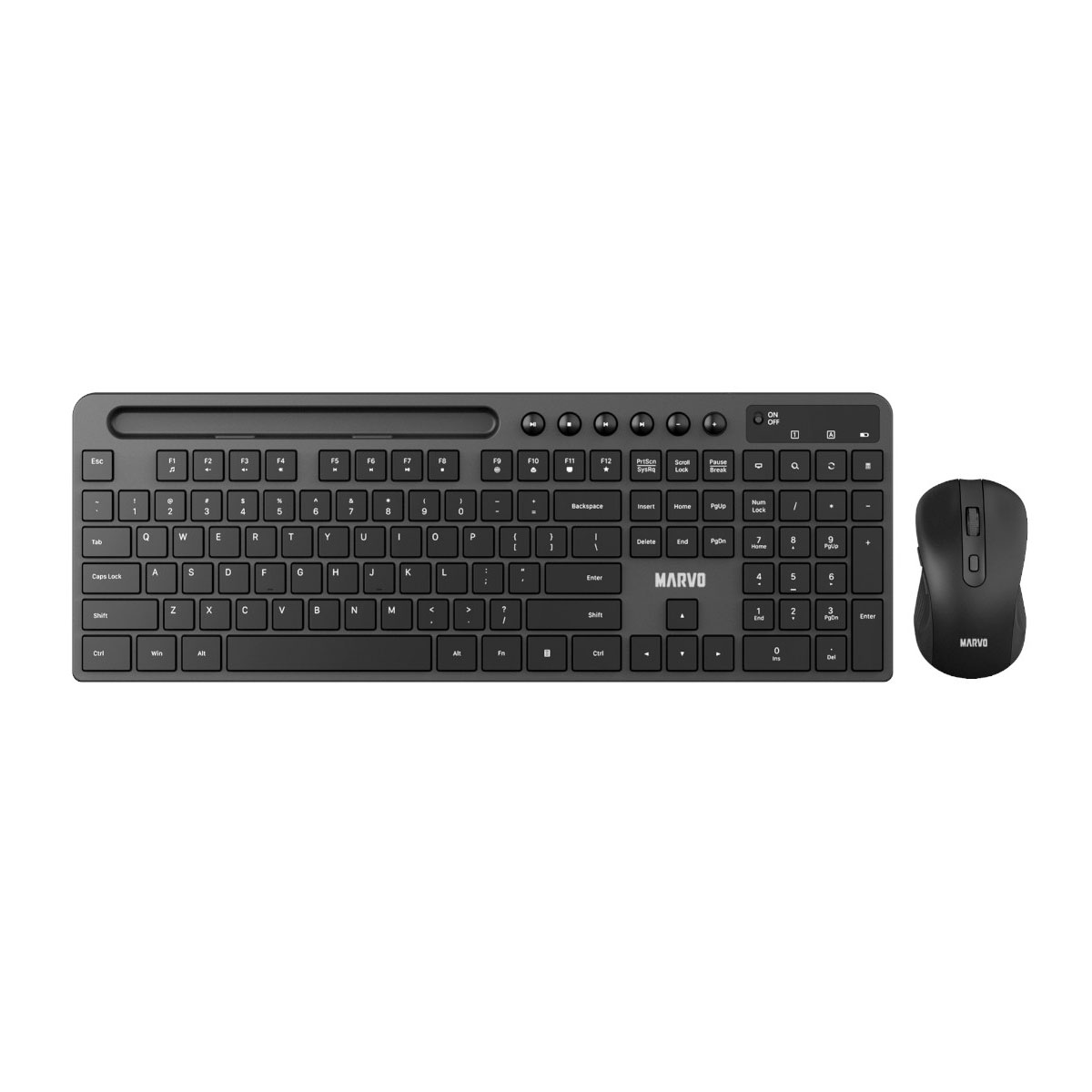 Teclado + Mouse BT Marvo KC411W SP BK