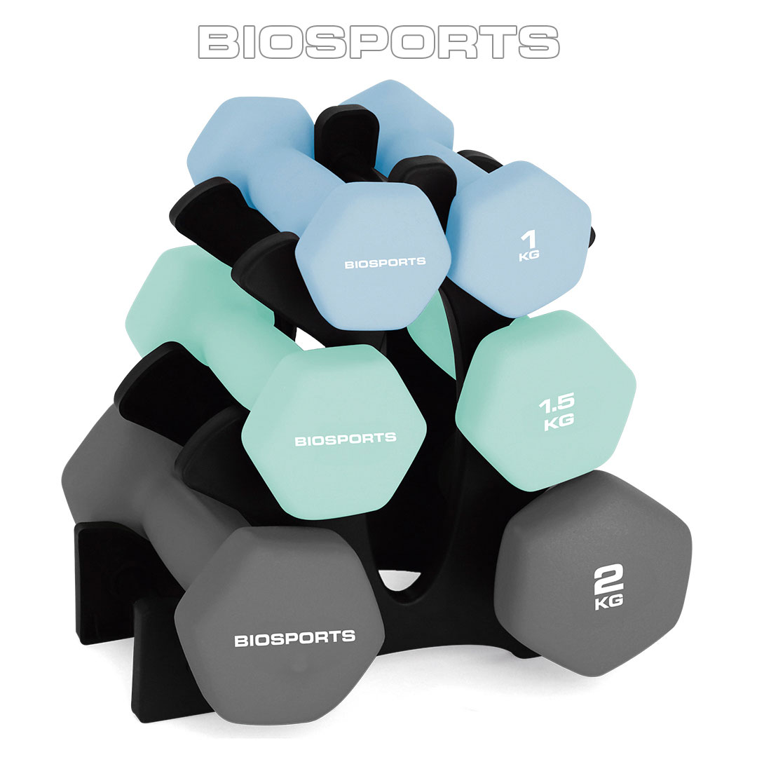 Rack de Mancuernas 9 Kg Biosports