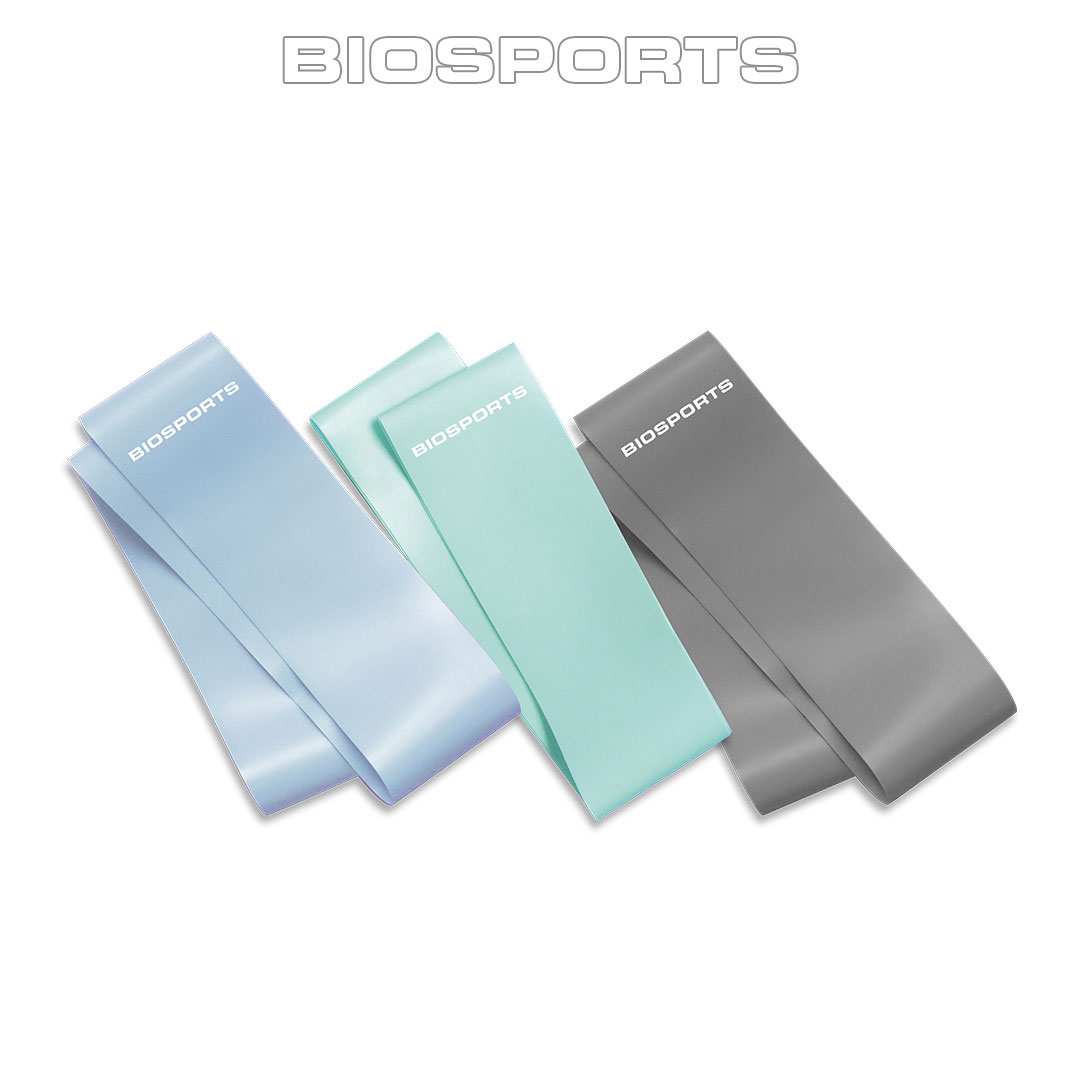 Set de 3 Bandas Elásticas Biosports
