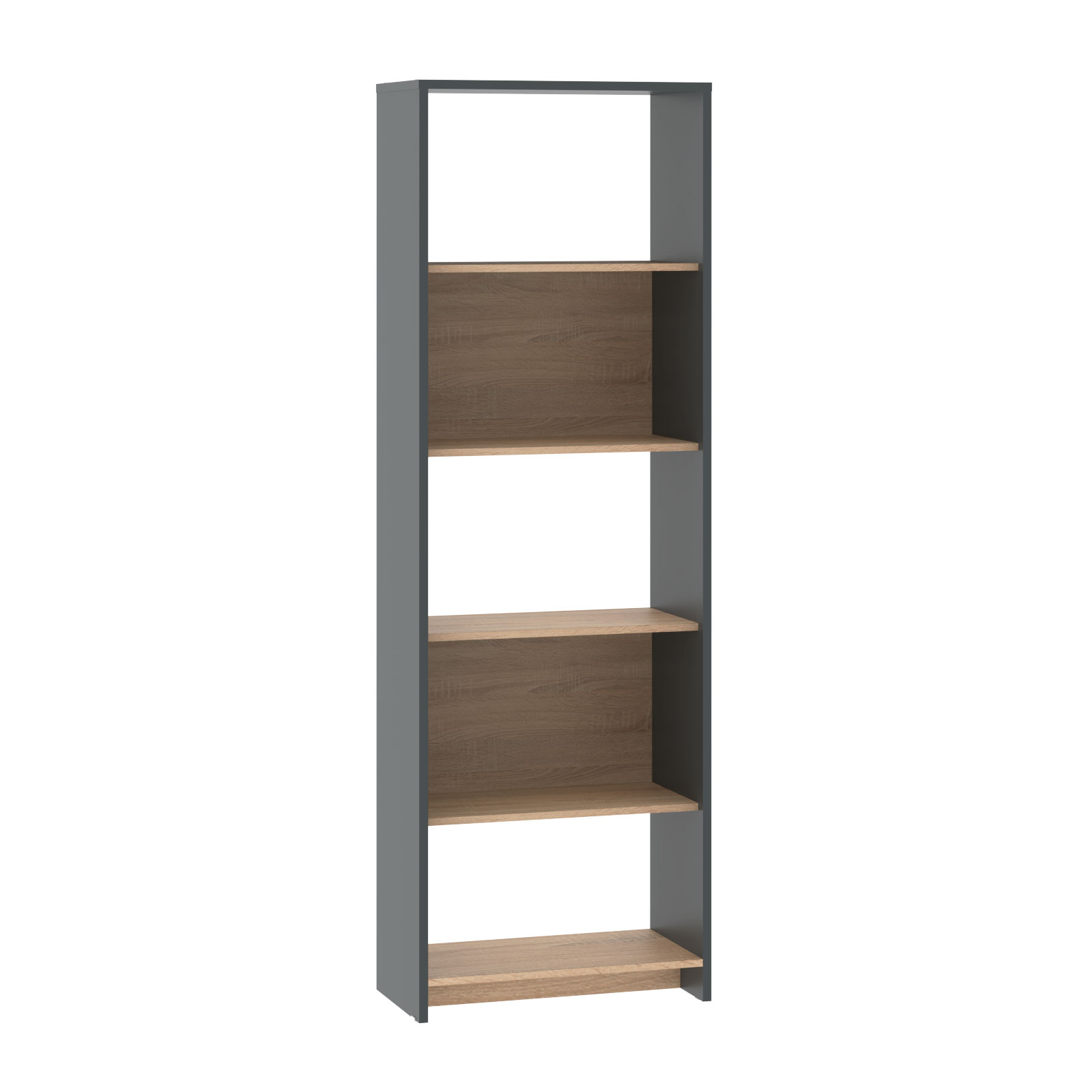 Biblioteca Dielfe Gris y Marrón BEN060