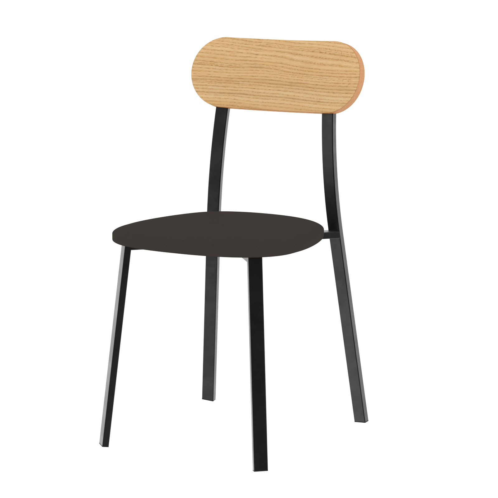 Silla de Comedor Dielfe Negra x4 Unidades