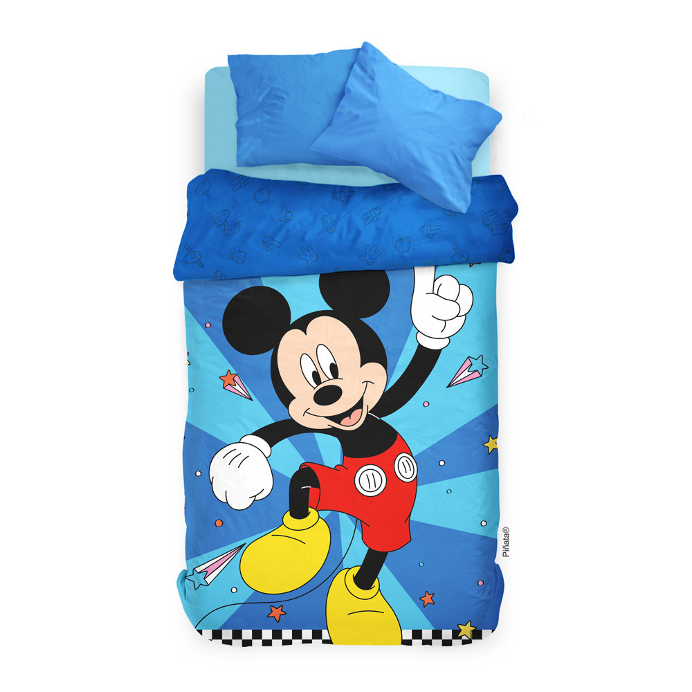 Acolchado Reversible Poliéster Piñata Mickey 240x155