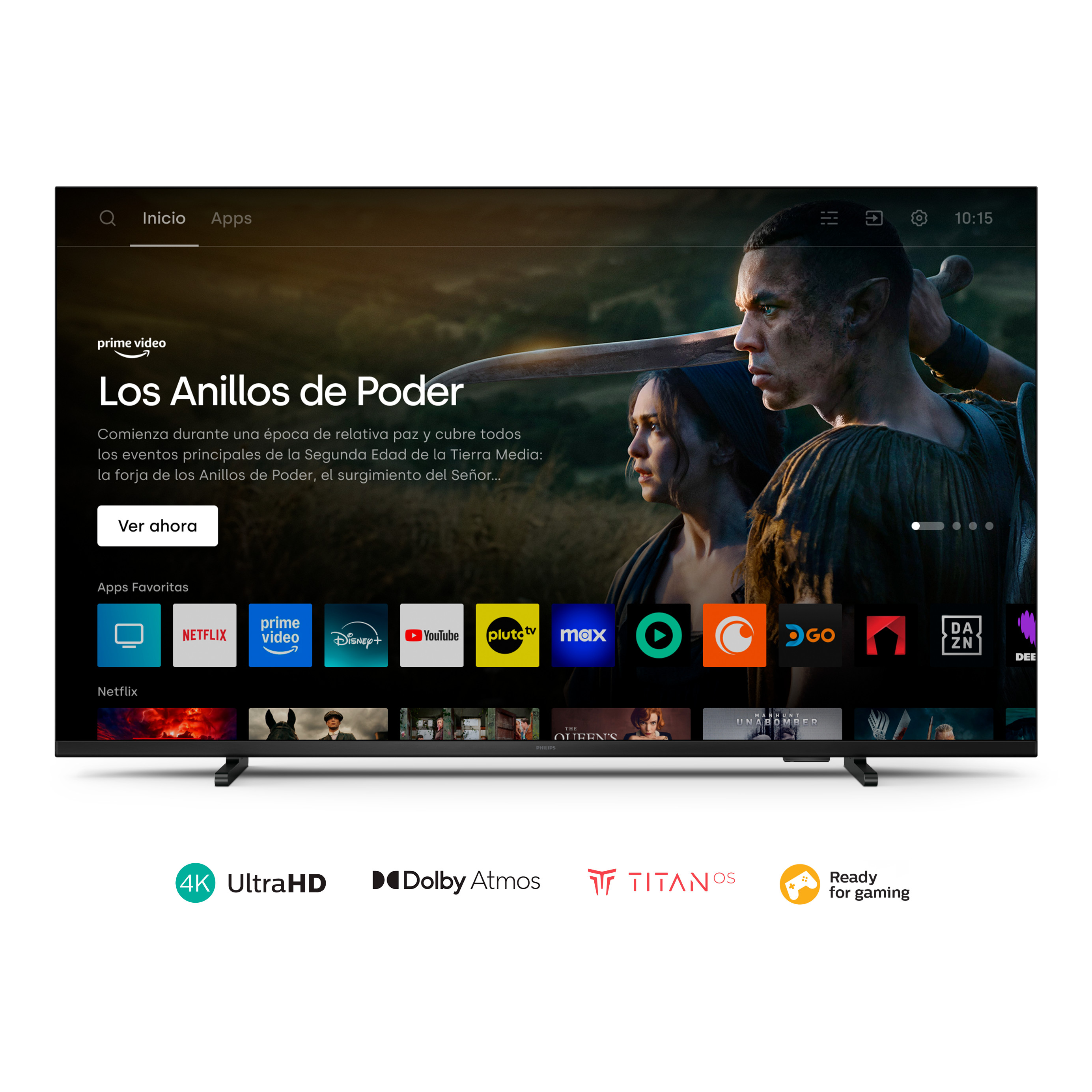 Tv 55" Philips 4K UHD Titan 55PUD7309/77