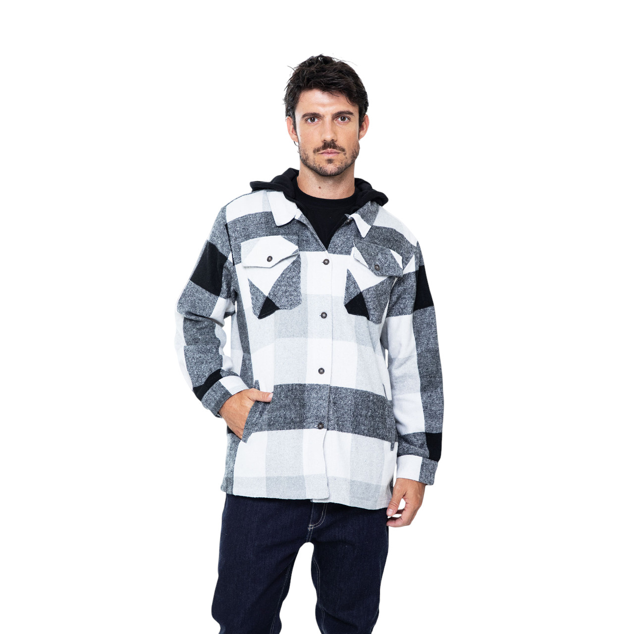 Camisaco Hombre Flanel Izzy Talle S-XXL