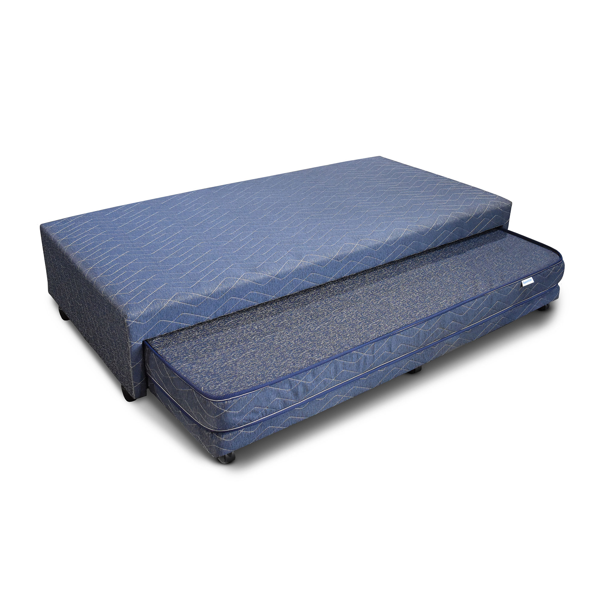 Carrocama Duplo Azul 1 Plaza 190x090 Suavestar