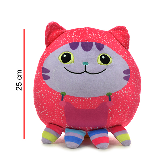Peluche redondo DJ Musicat La Casa de Gabby 25CM