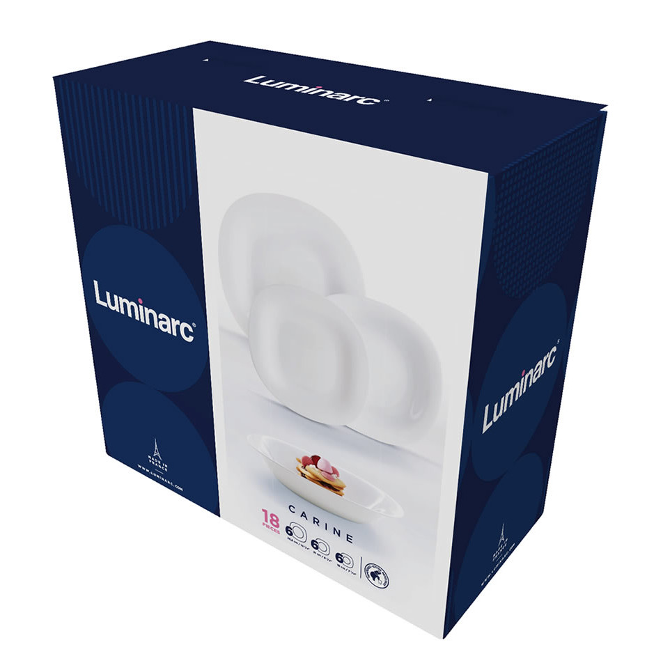 Set de Vajilla 18 Piezas Luminarc Blanco
