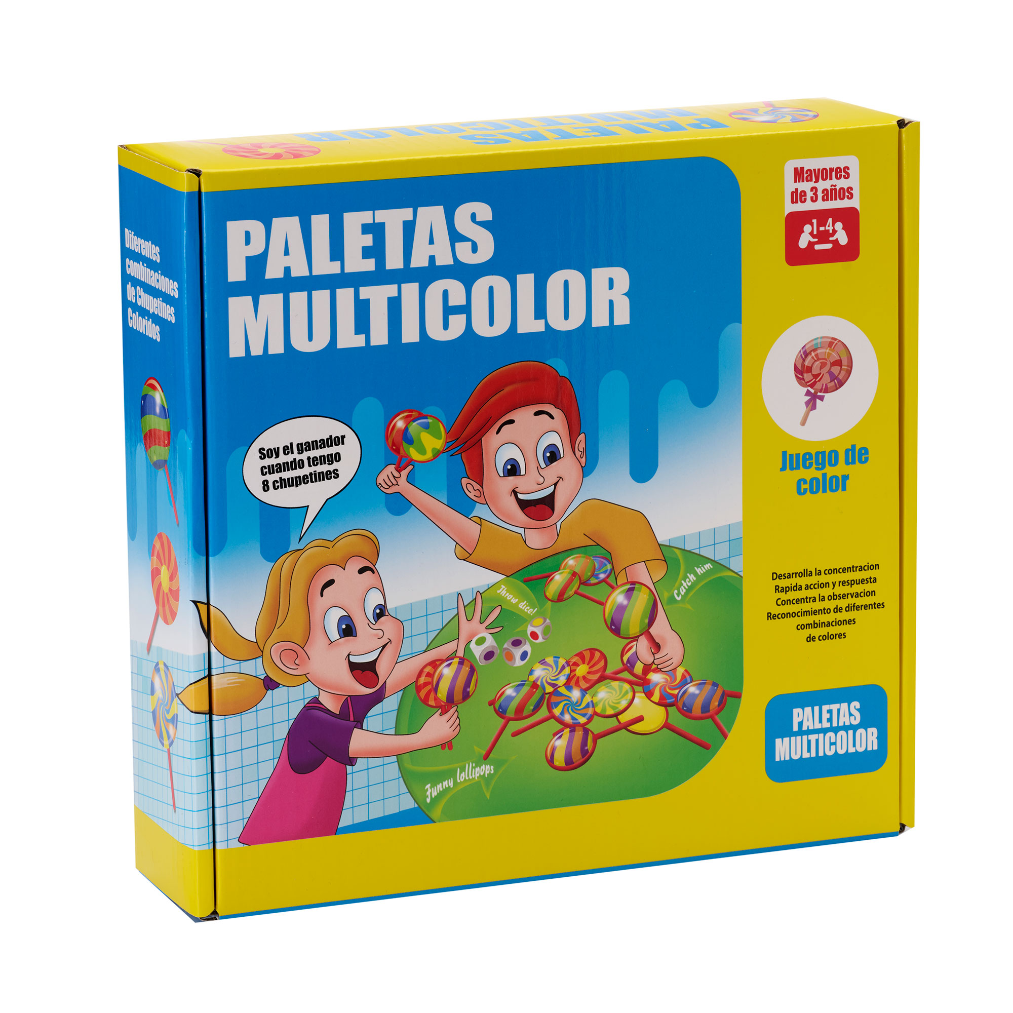 Juego De Mesa Paleta Multicolor