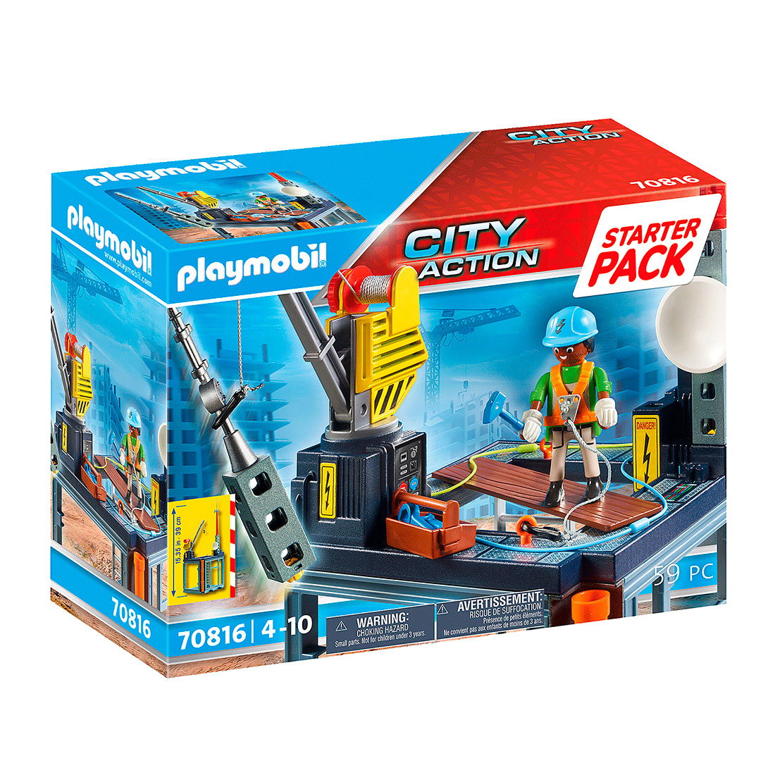 Set Juego de Construcción Con Grúa