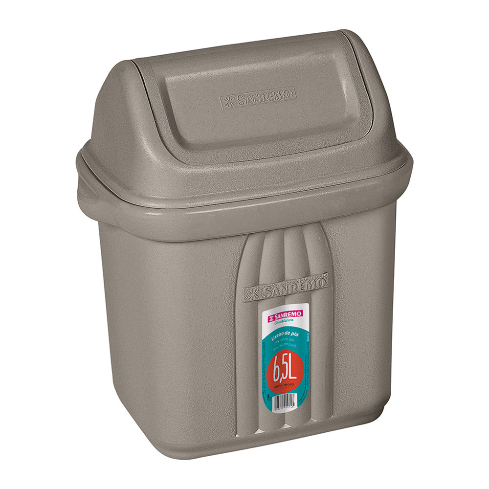 Cesto de Residuos Sanremo 6,5 Litros Negro