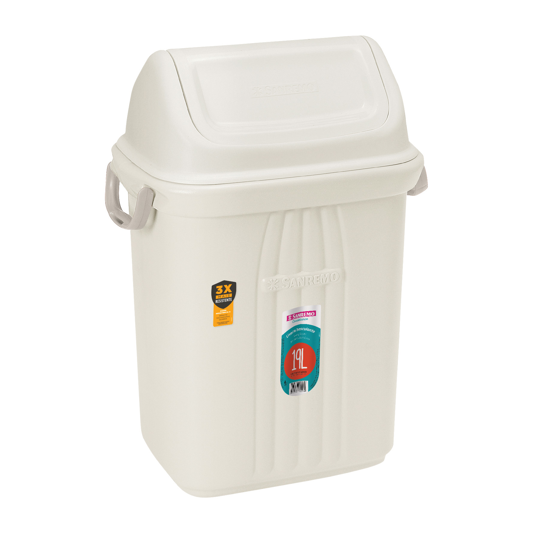 Cesto de Residuos Sanremo 19 Litros Blanco