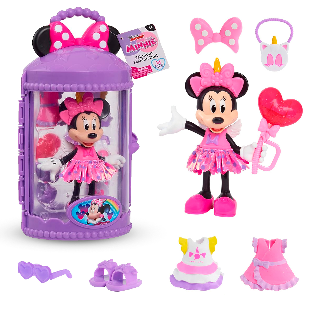 Muñeca Minnie 14Cm + Accesorios