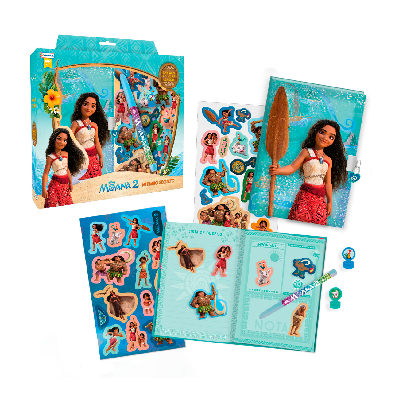 Diario Intimo Moana 2 con Accesorios