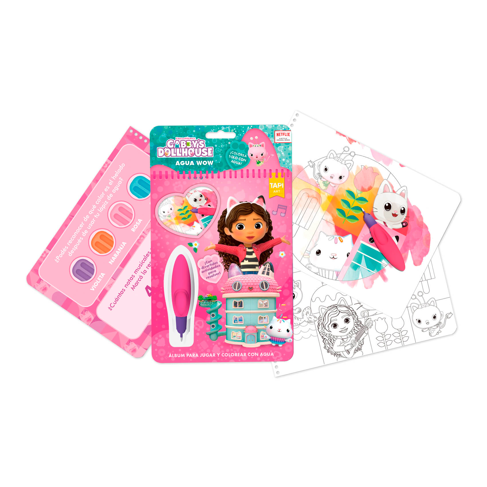 Libro Magico para Pintar con Agua Gabby