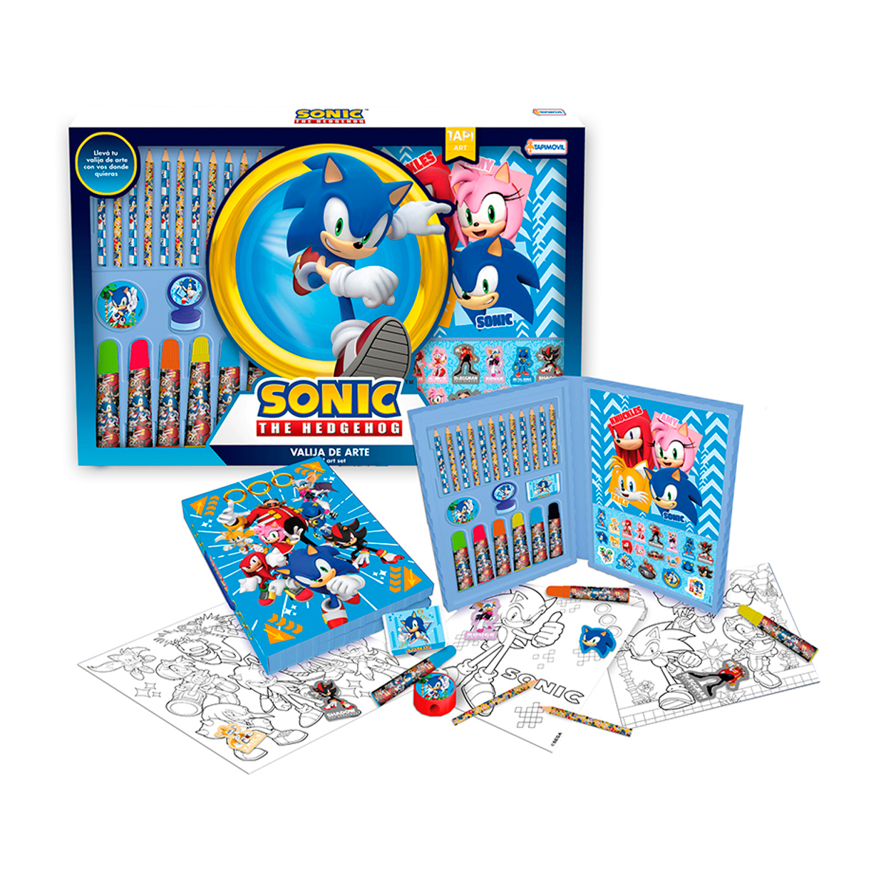 Maletin para Dibujar Y Pintar Sonic