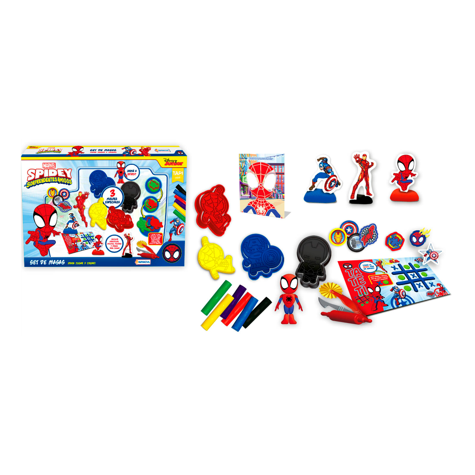 Set De Masas Y Moldes 3D Spiderman