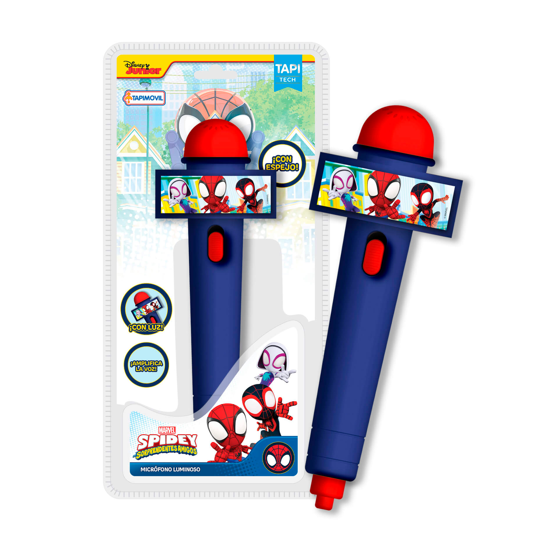 Micrófono Luminoso Spiderman