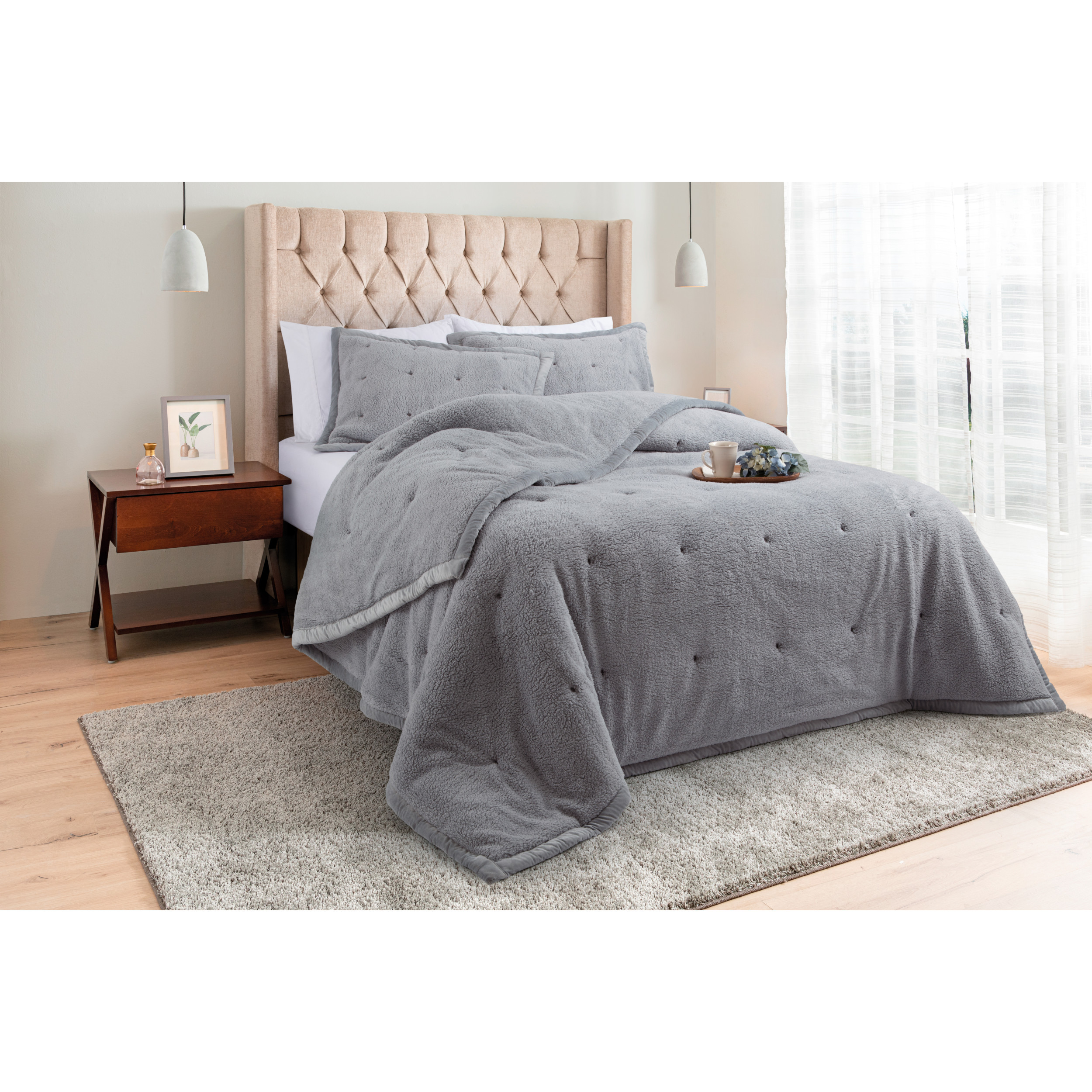 Acolchado Corderito Jean Cartier Gris 280x250