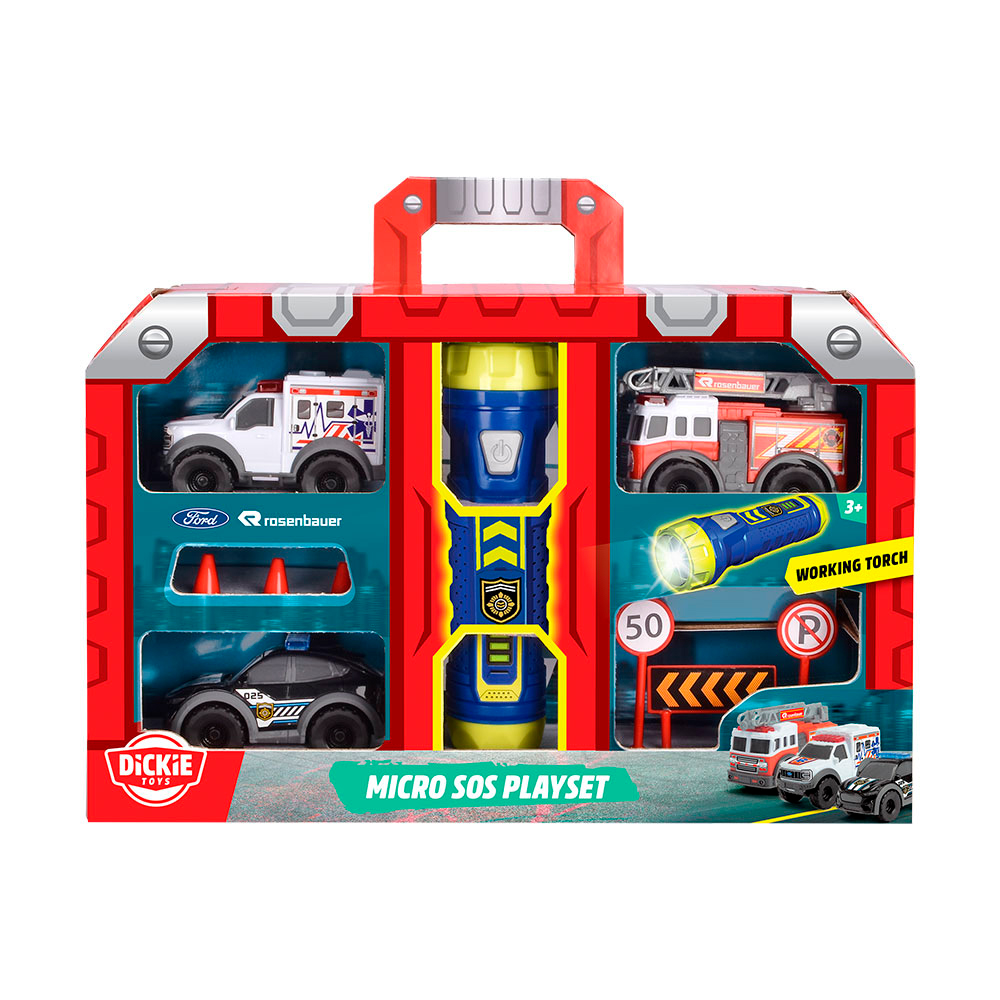 Set De Rescate con Mini Vehículos Ford