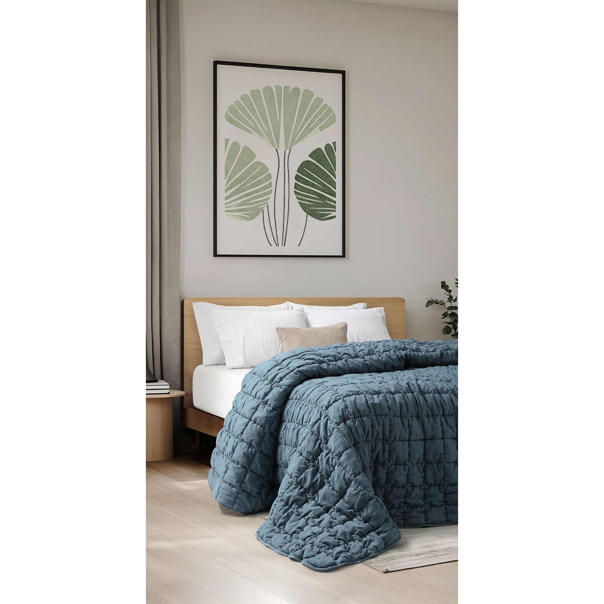 Acolchado Poliéster Palette Azul Denim 280x240