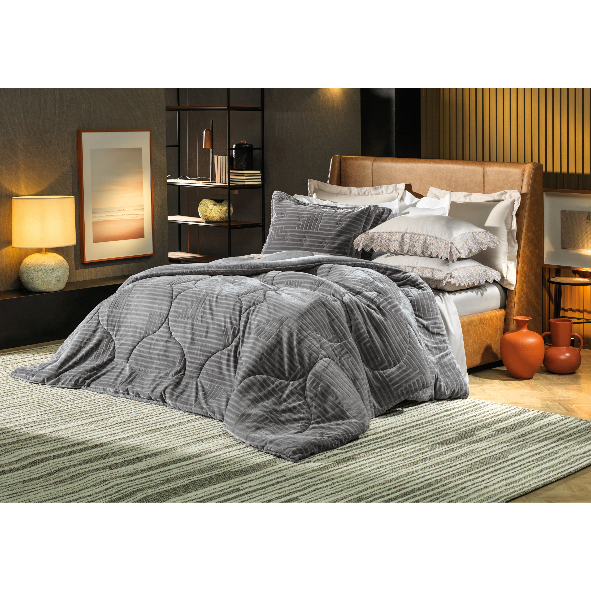 Acolchado Poliéster Blend Elegance Greco 170x240