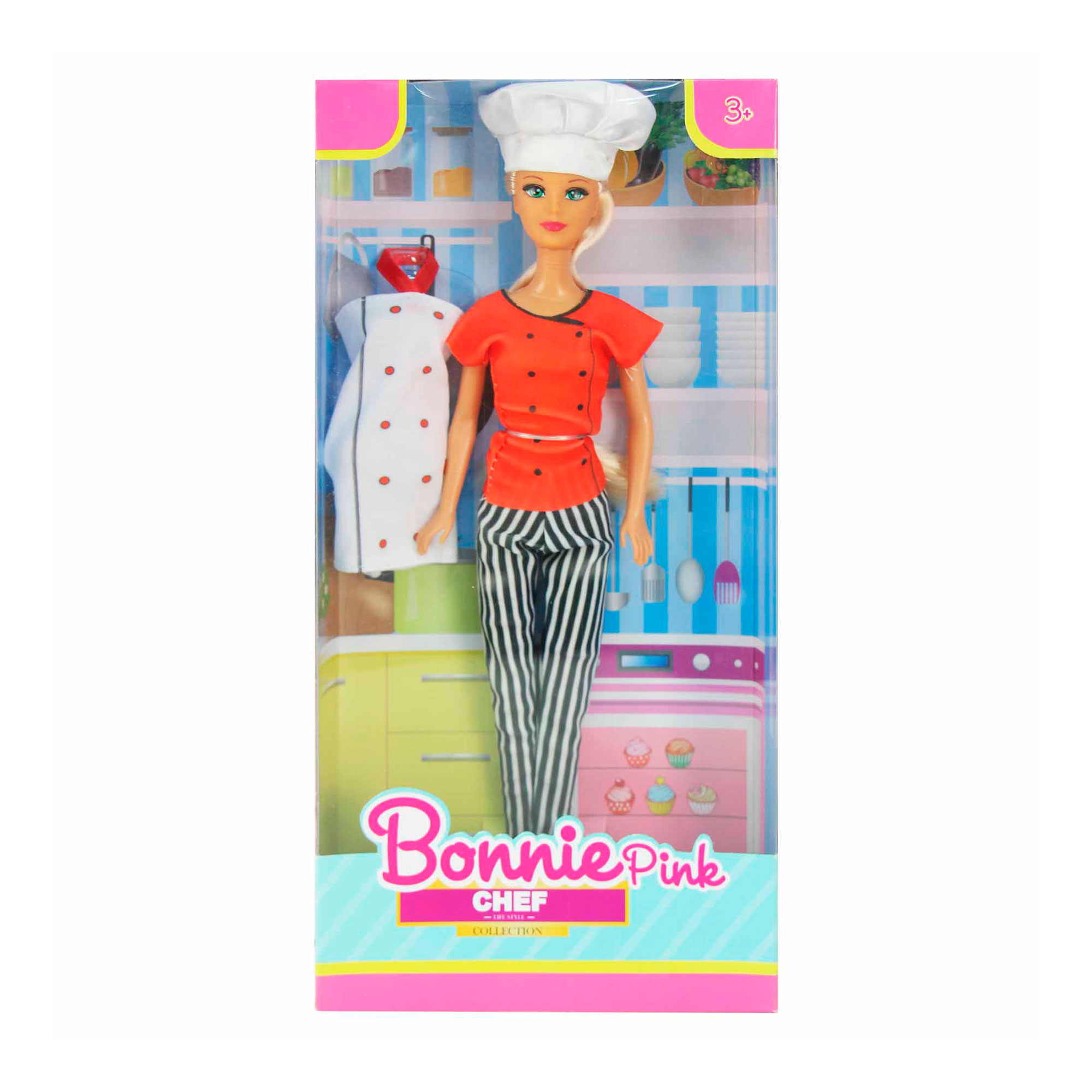 Muñeca Fashion Chef Bonnie Pink