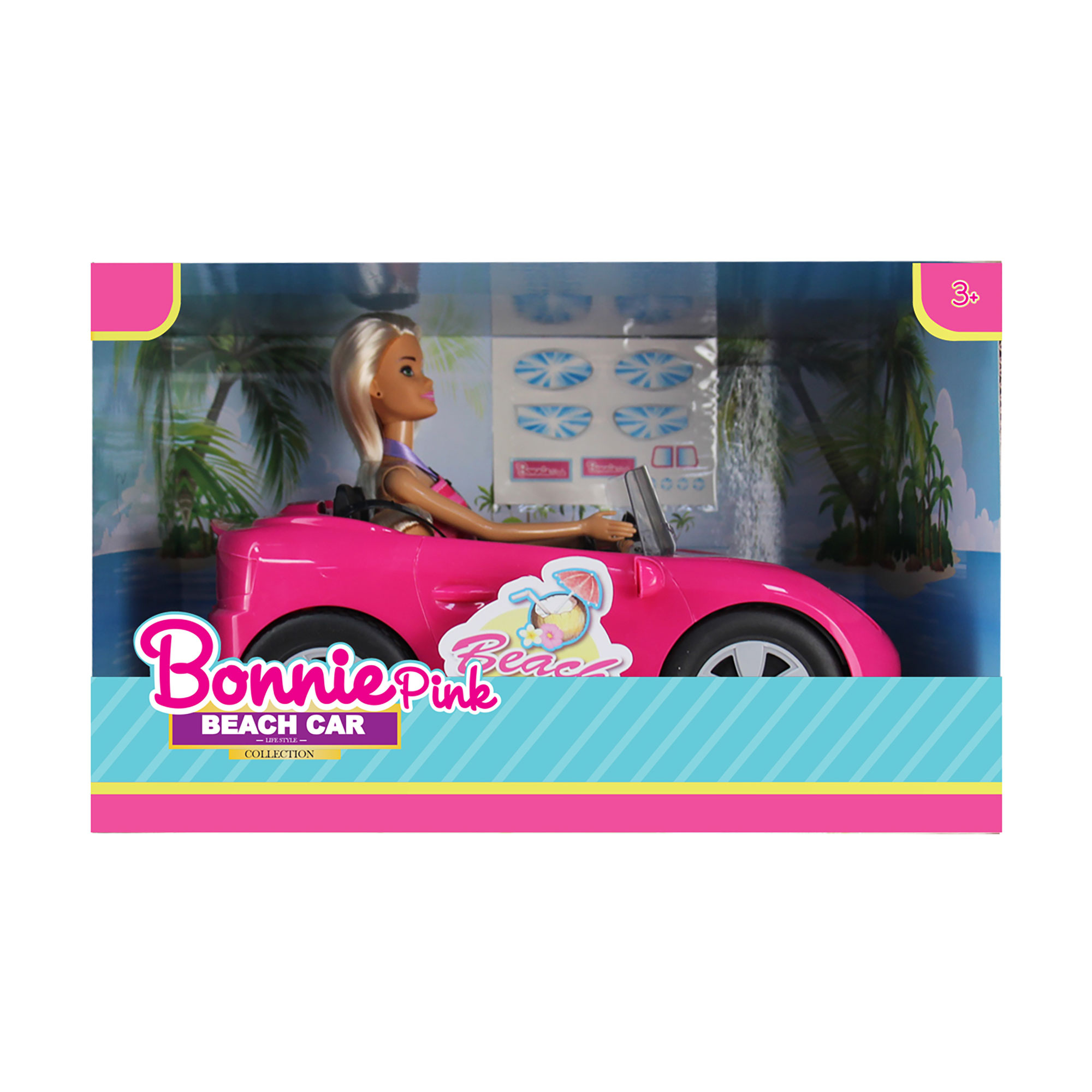 Muñeca Fashion con Automovil Bonnie Pink