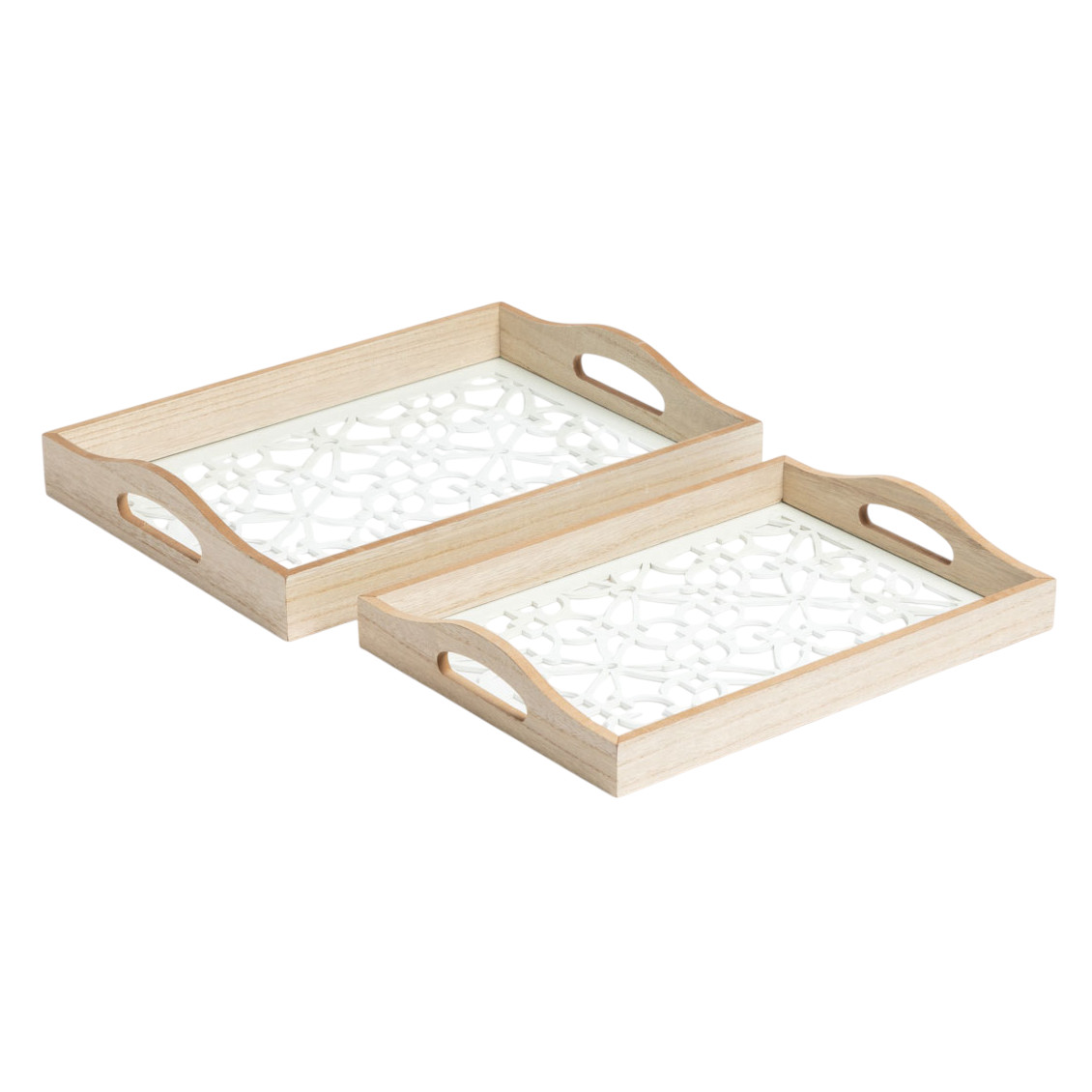 Set X2 Bandejas Rectangulares Concepto Deco