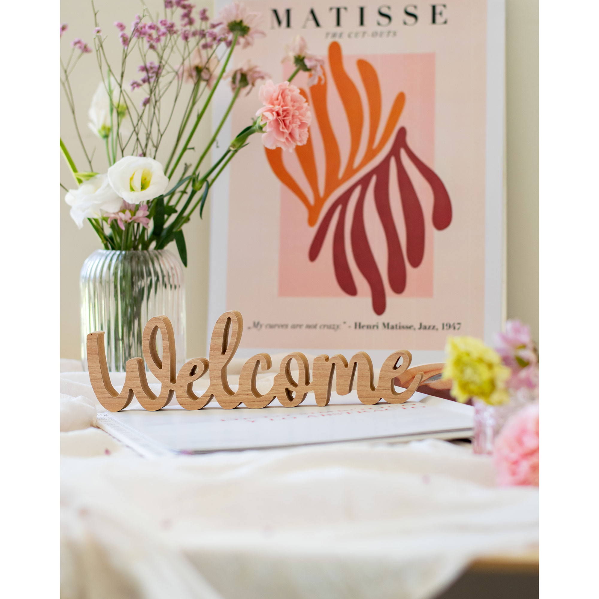 Palabra Decorativa Welcome Kov Design Madera