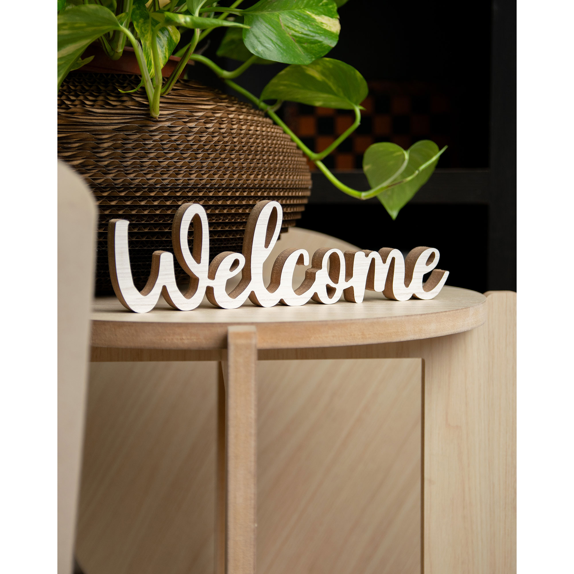 Palabra Decorativa Welcome Kov Design Blanca