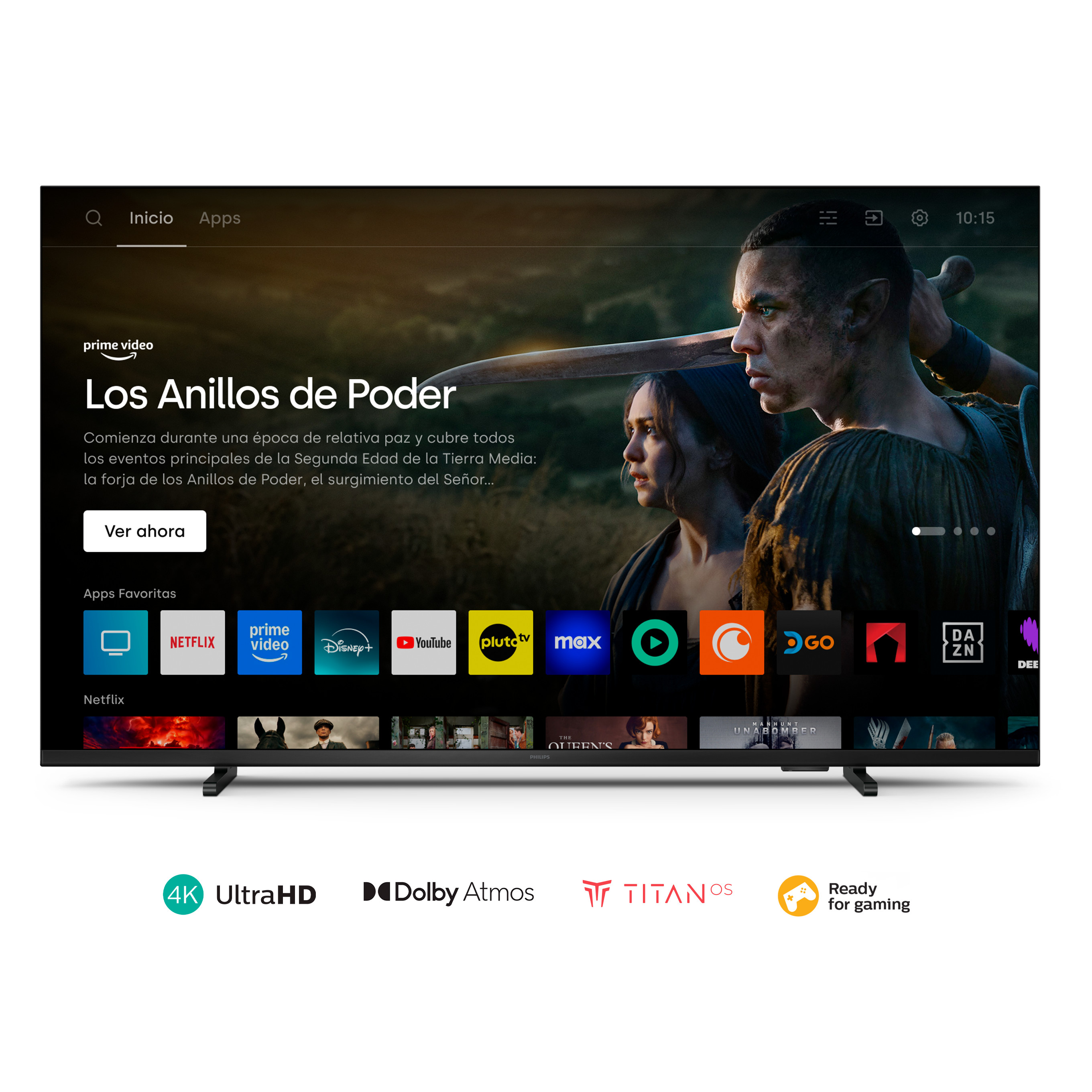 Tv 50" Philips 4K UHD Titan 50PUD7309/77