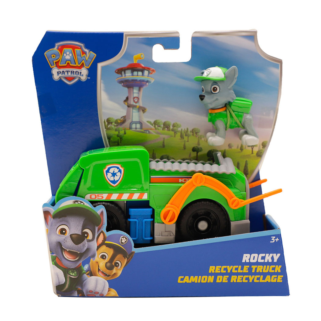 Rocky con Vehículo Paw Patrol