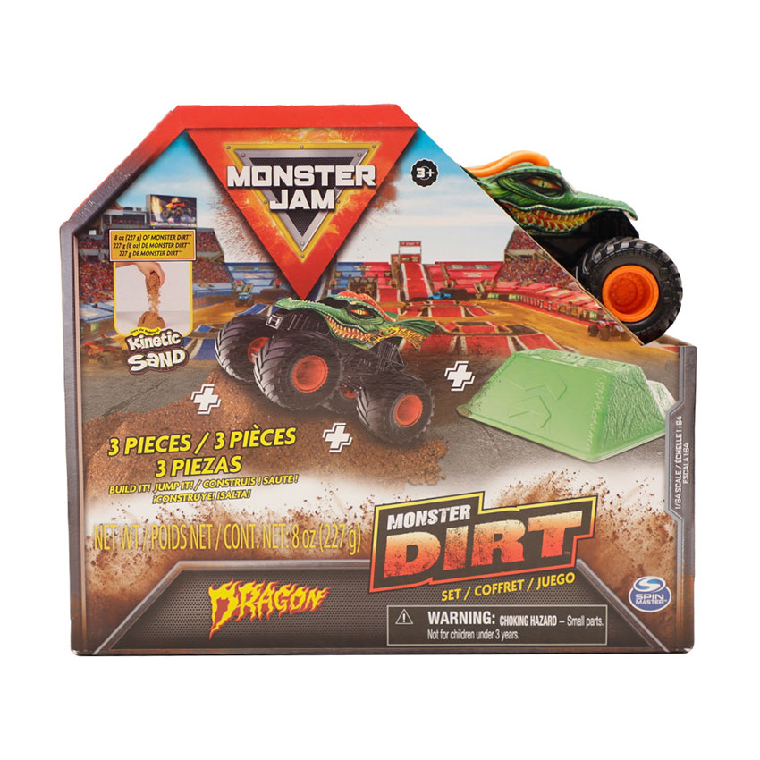 Set De Juego Monster Jam con Camioneta Rampa y Arena