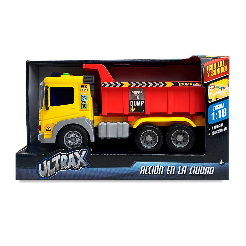 Camión Volquete con Luz y Sonido Ultrax