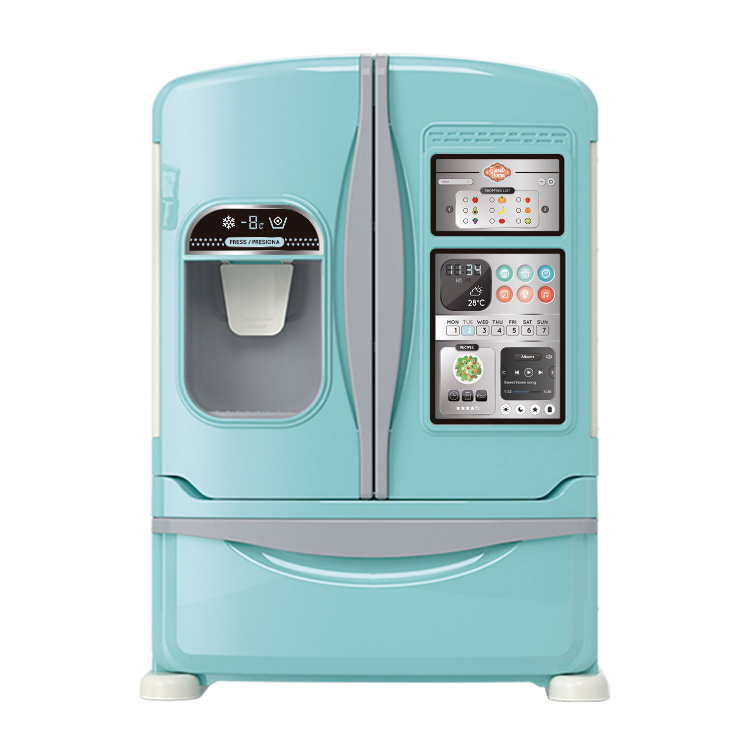 Heladera Inteligente con Luz y Sonido Sweet Home