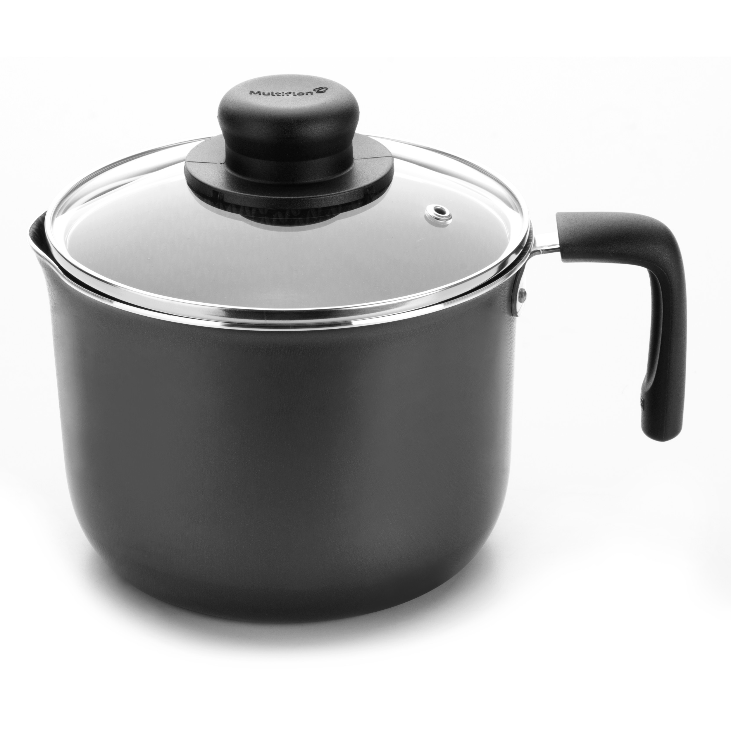 Hervidor con Tapa Multiflon Gourmet 14 cm Gris