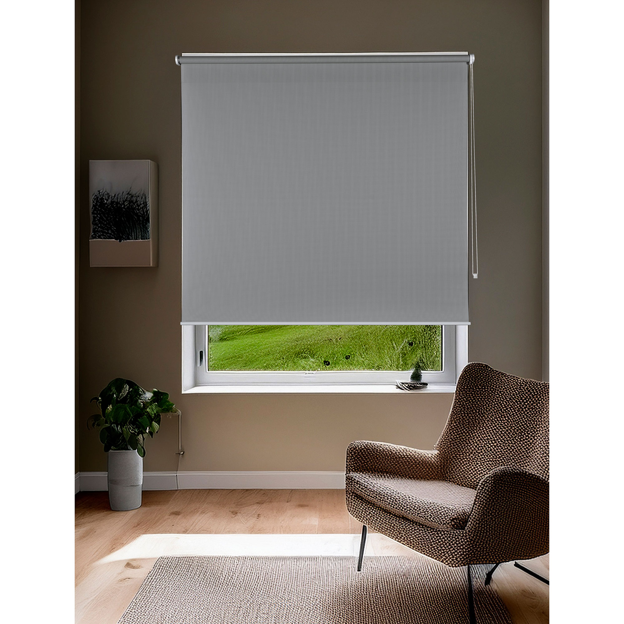 Cortina Roller Gris 160x160 cm